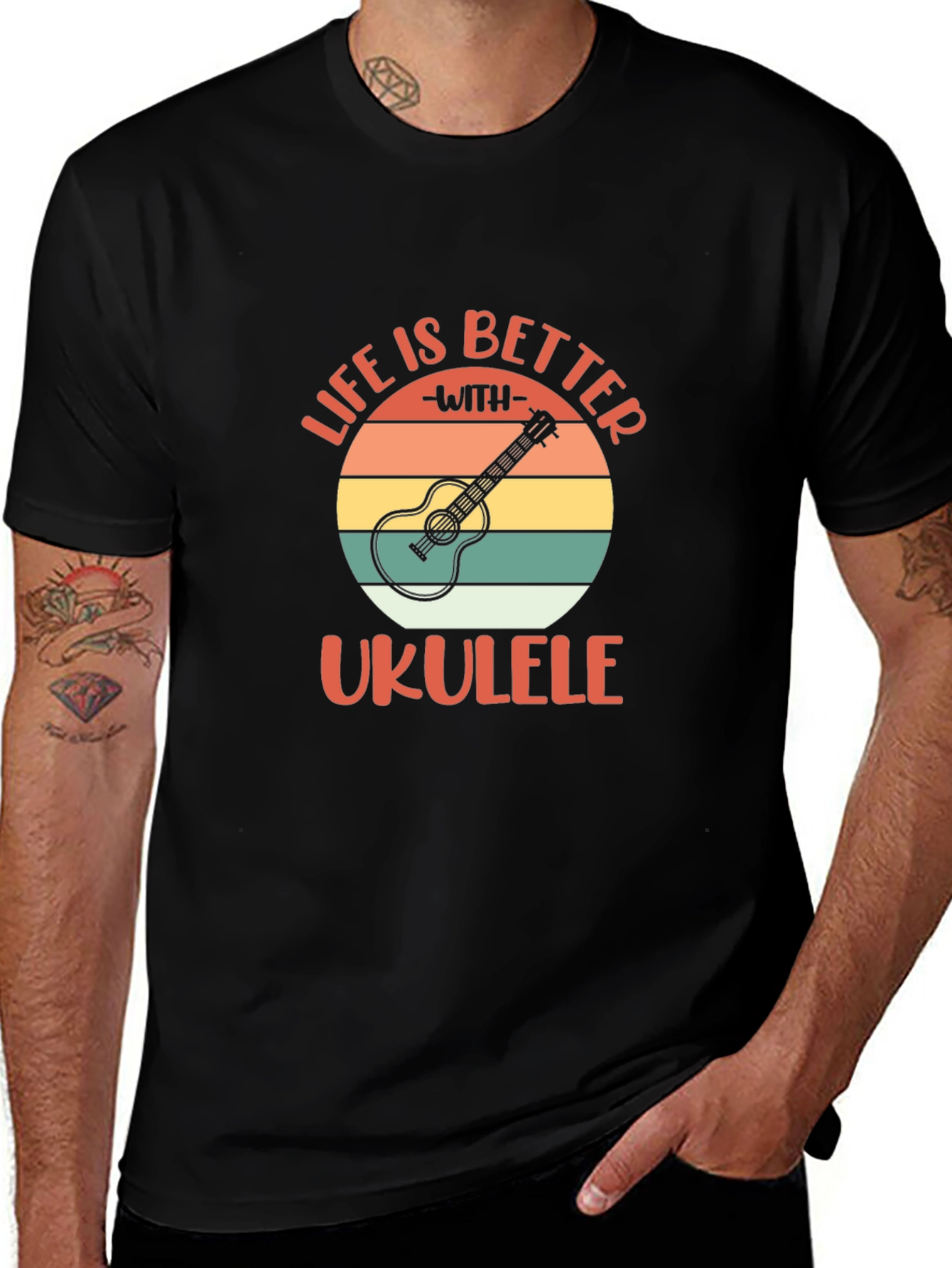 Life is Better with Ukulele Graphic T-Shirt