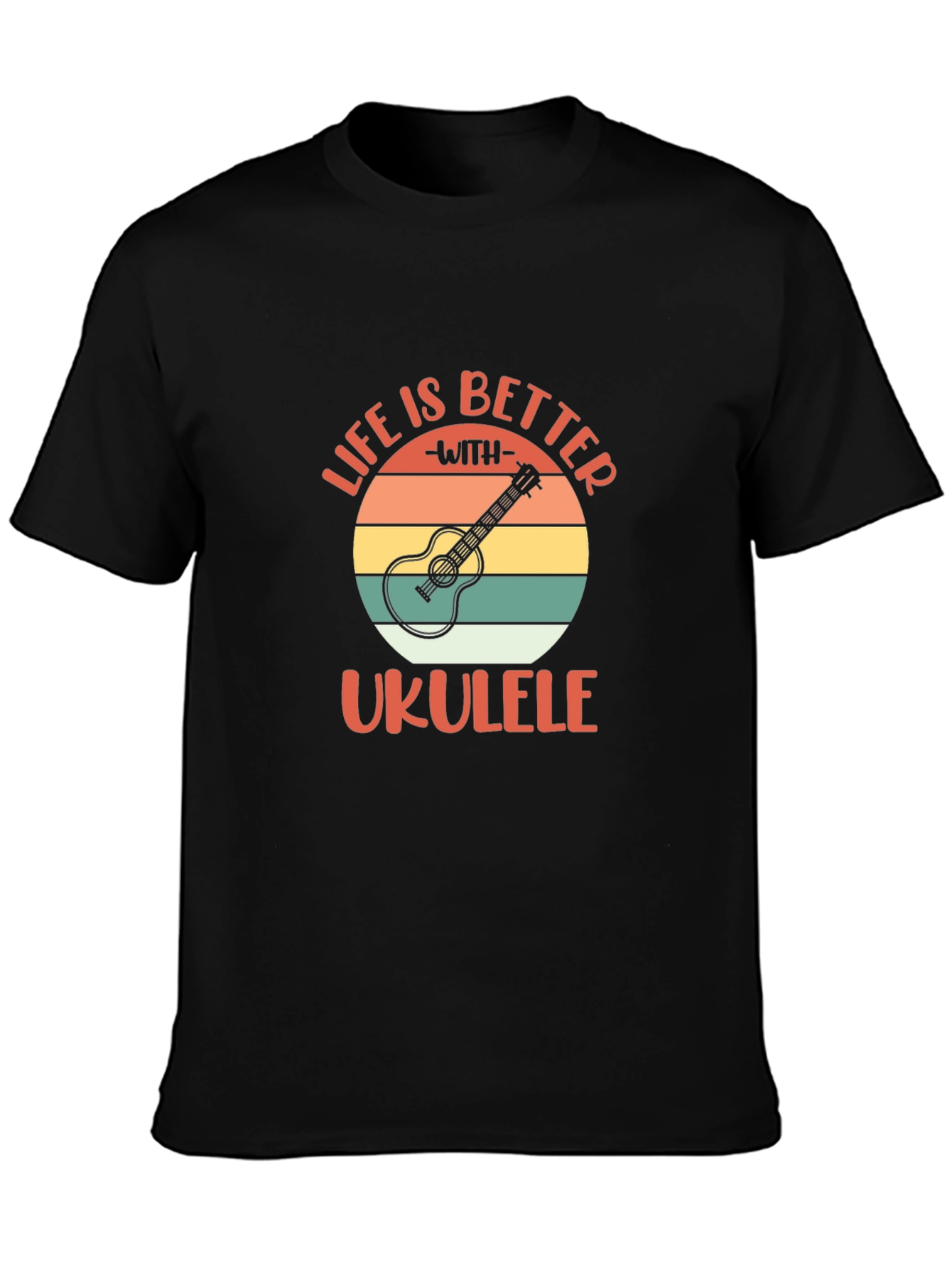 Life is Better with Ukulele Graphic T-Shirt