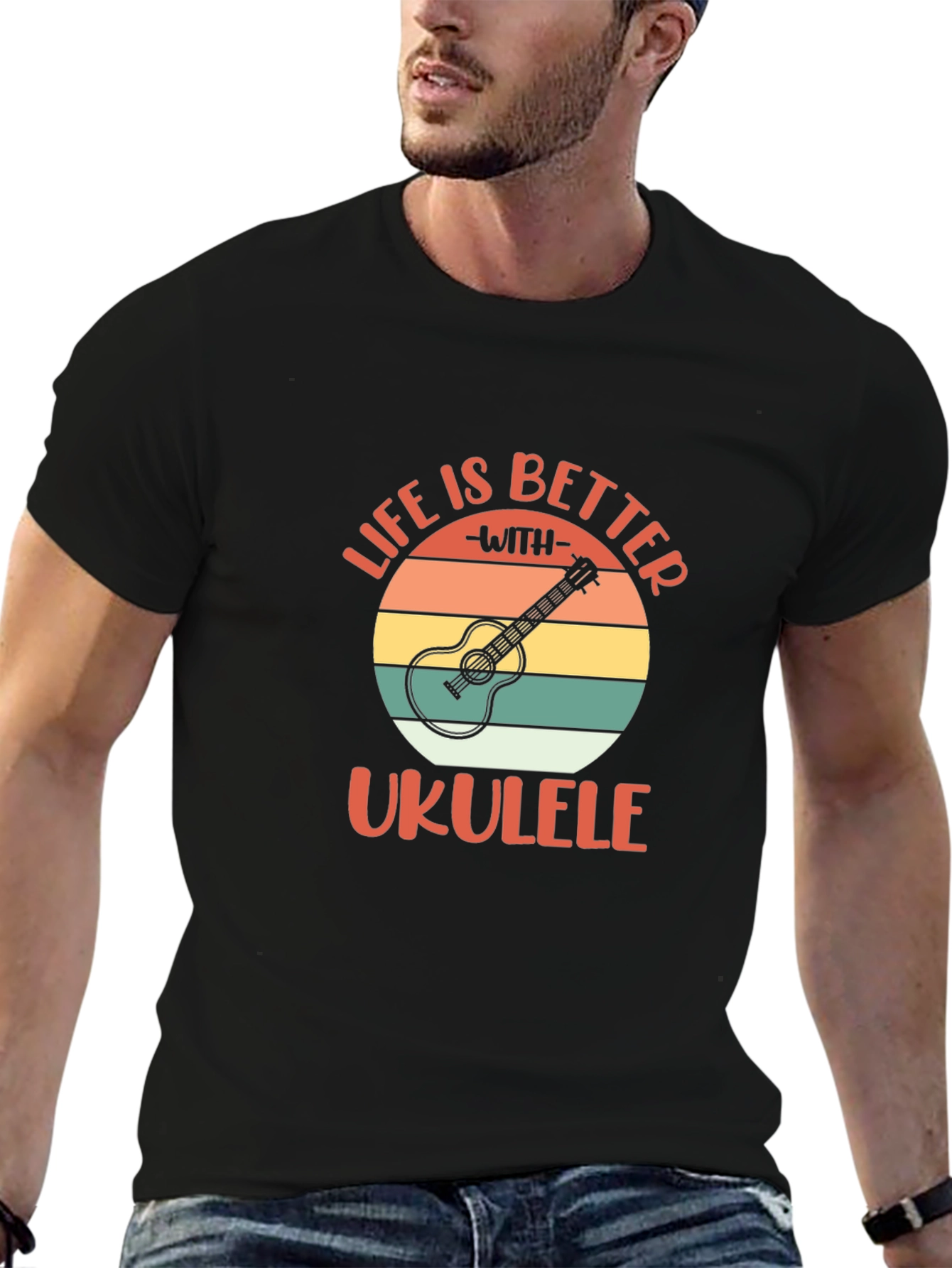 Life is Better with Ukulele Graphic T-Shirt