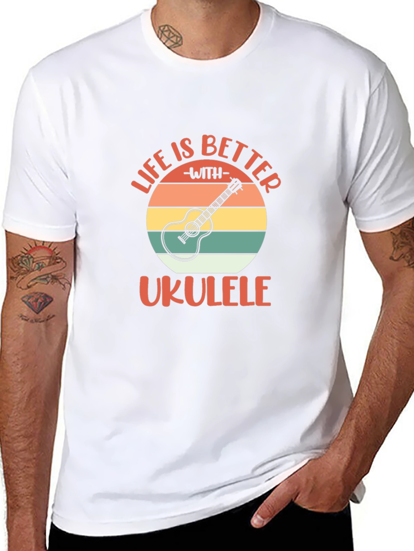 Life is Better with Ukulele Graphic T-Shirt