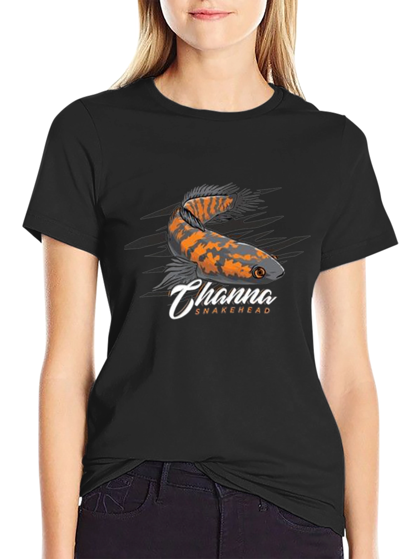 Channa Snakehead Graphic Tee - Cool Fish Design