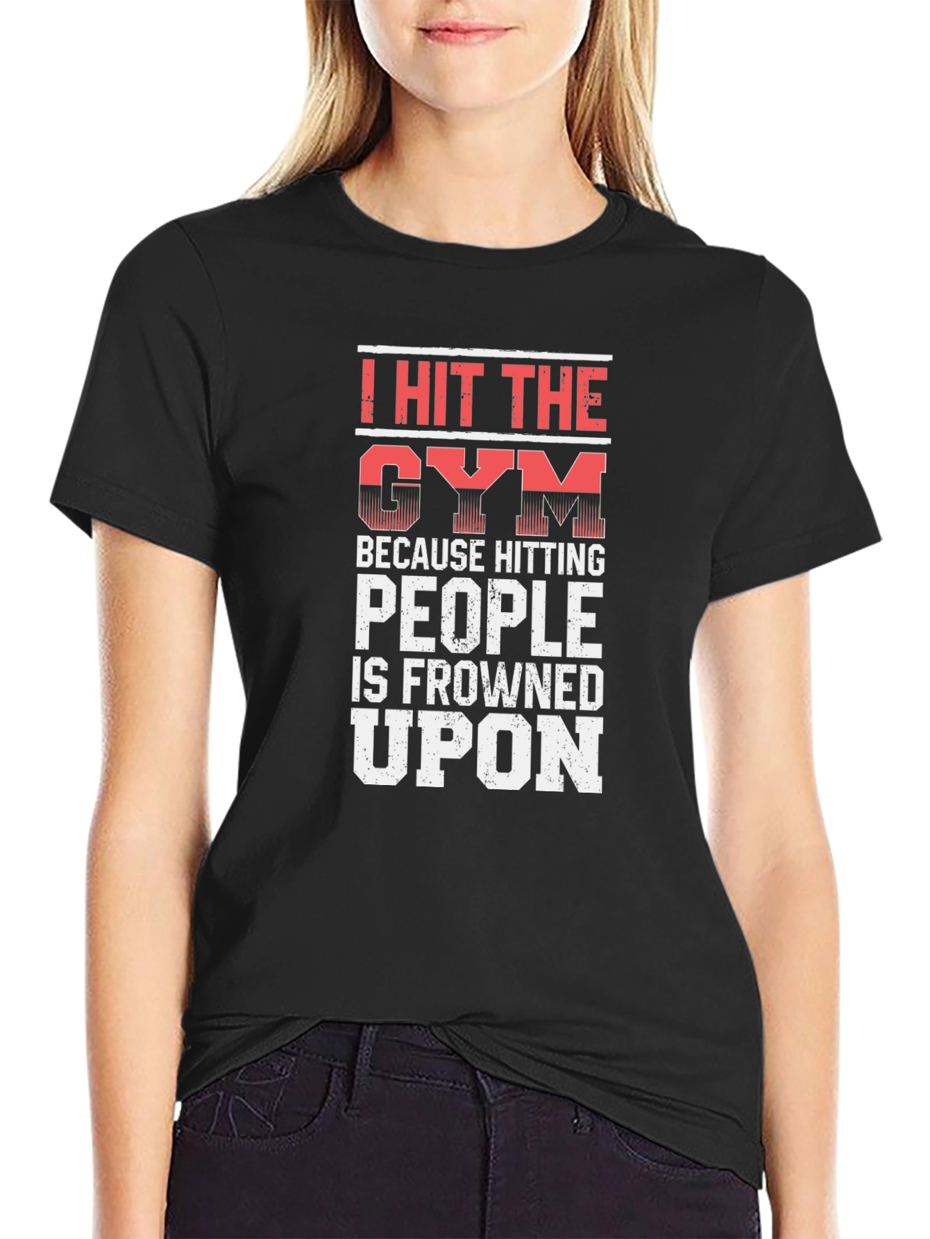I Hit the Gym Funny Workout T-Shirt