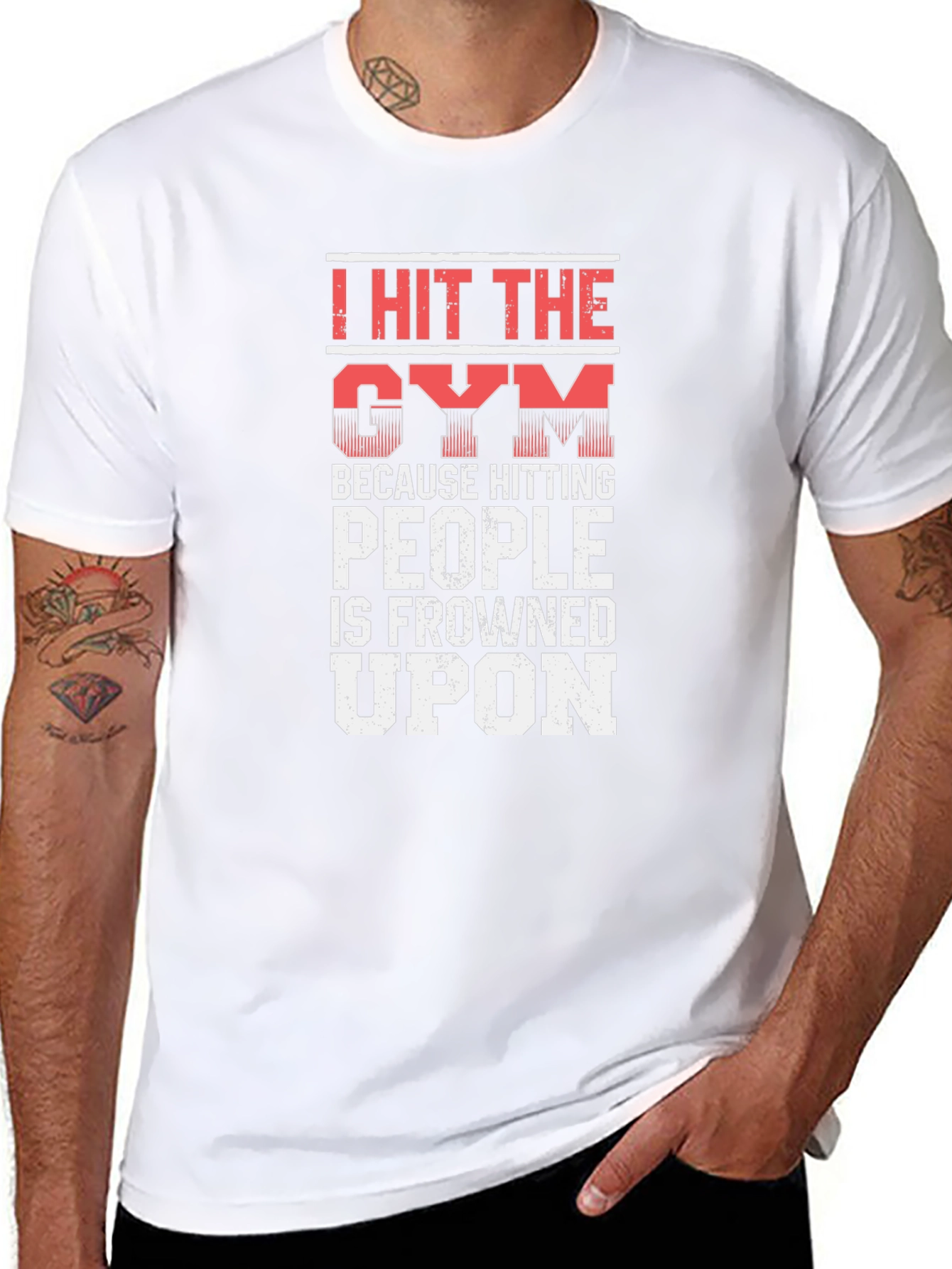 I Hit the Gym Funny Workout T-Shirt