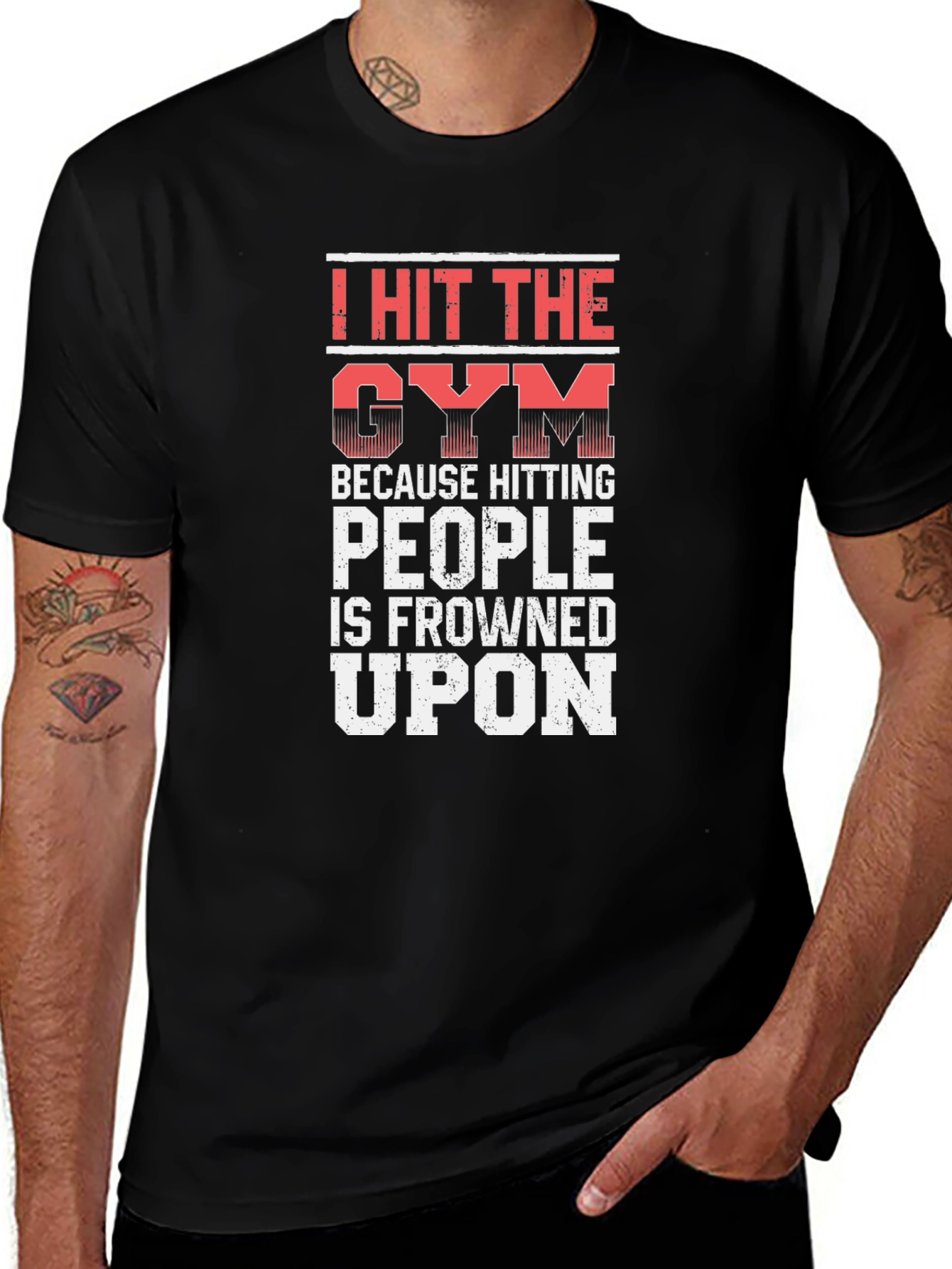 I Hit the Gym Funny Workout T-Shirt