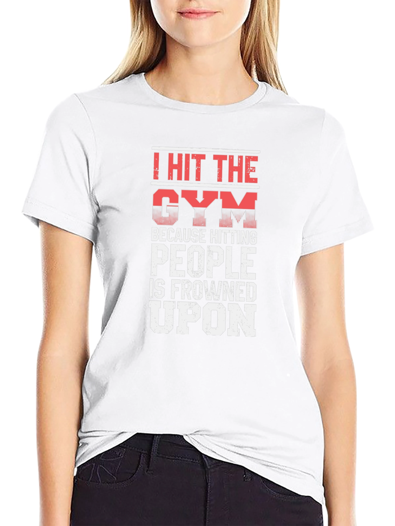I Hit the Gym Funny Workout T-Shirt
