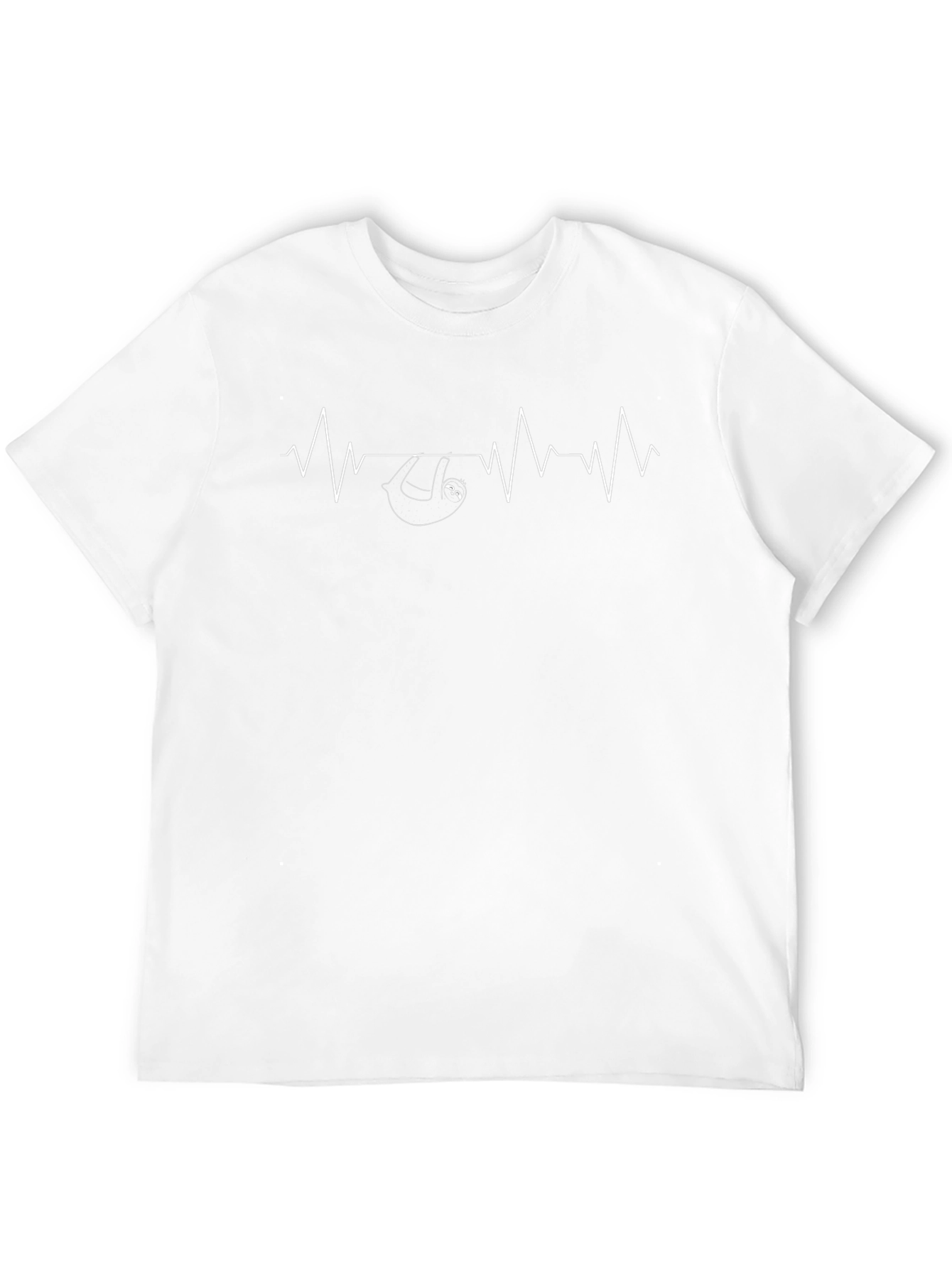 Sloth Heartbeat Black T-Shirt