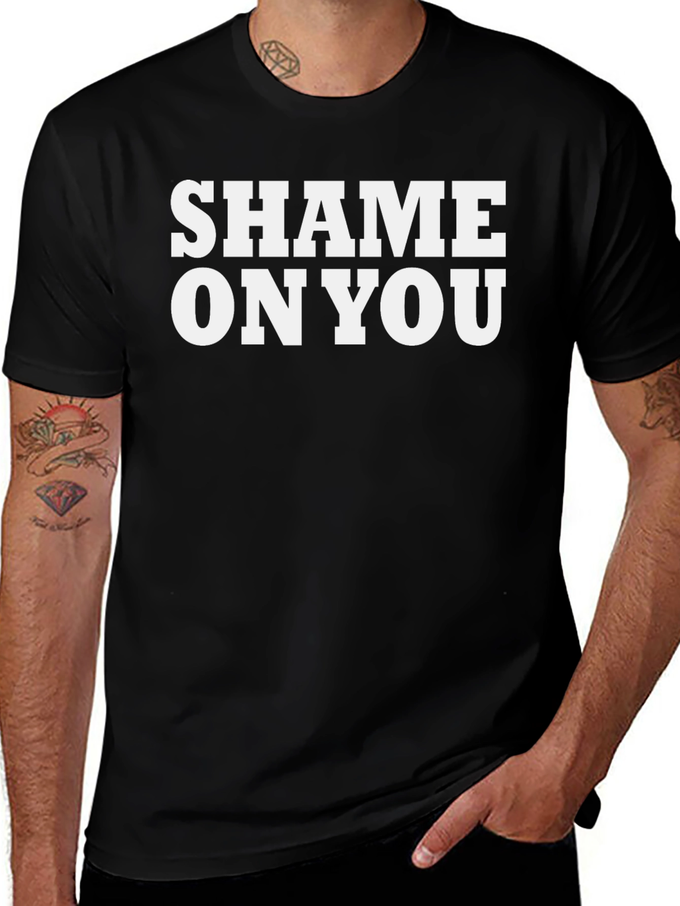 Shame On You Graphic T-Shirt - Bold Statement Tee