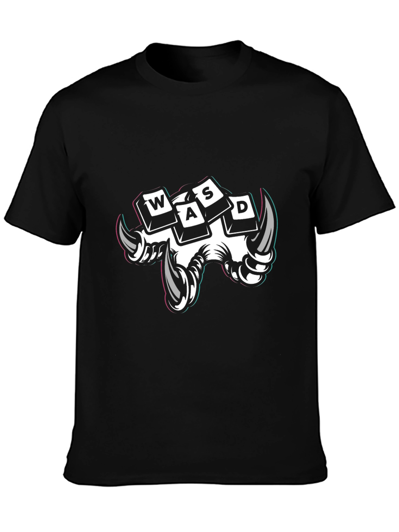 Gamer WASD Claw Graphic T-Shirt