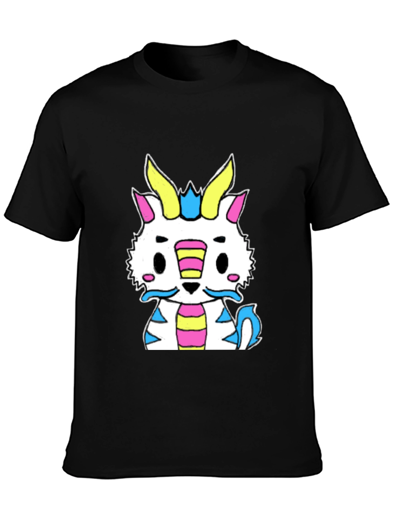 Anime-Style Kawaii Creature Graphic Tee