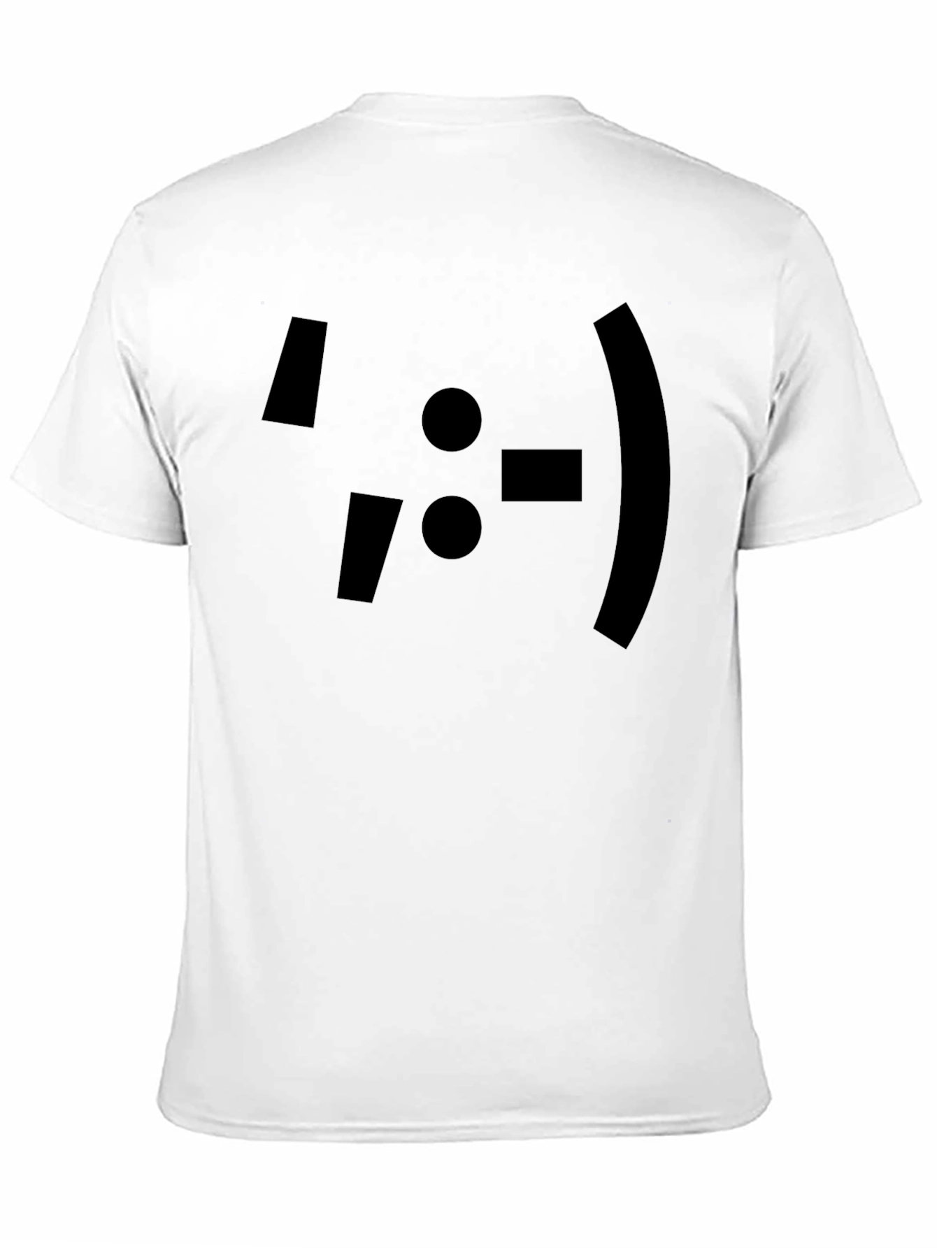 Emoticon Graphic Print Black T-Shirt