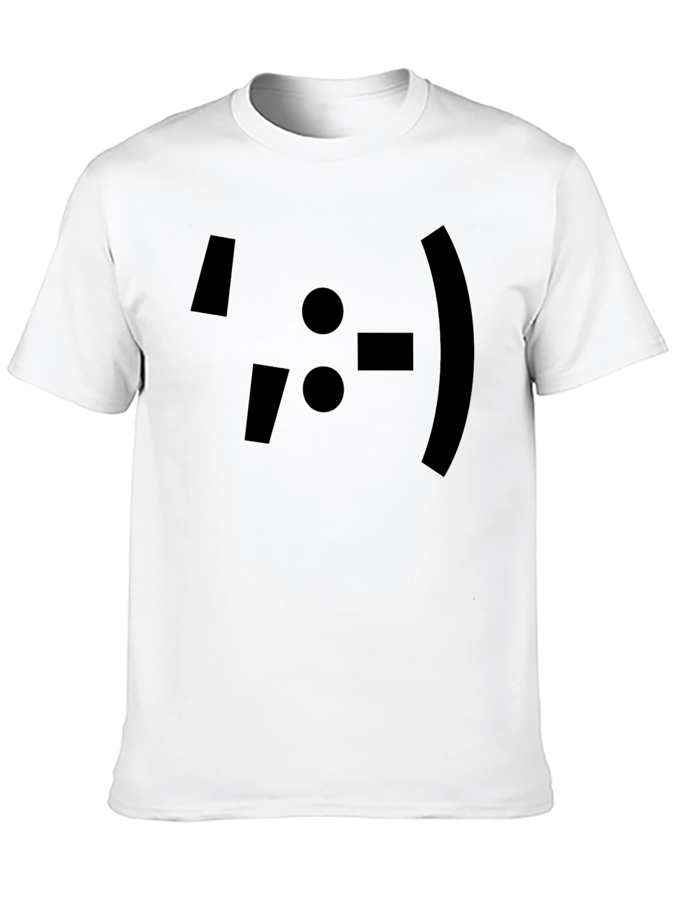 Emoticon Graphic Print Black T-Shirt