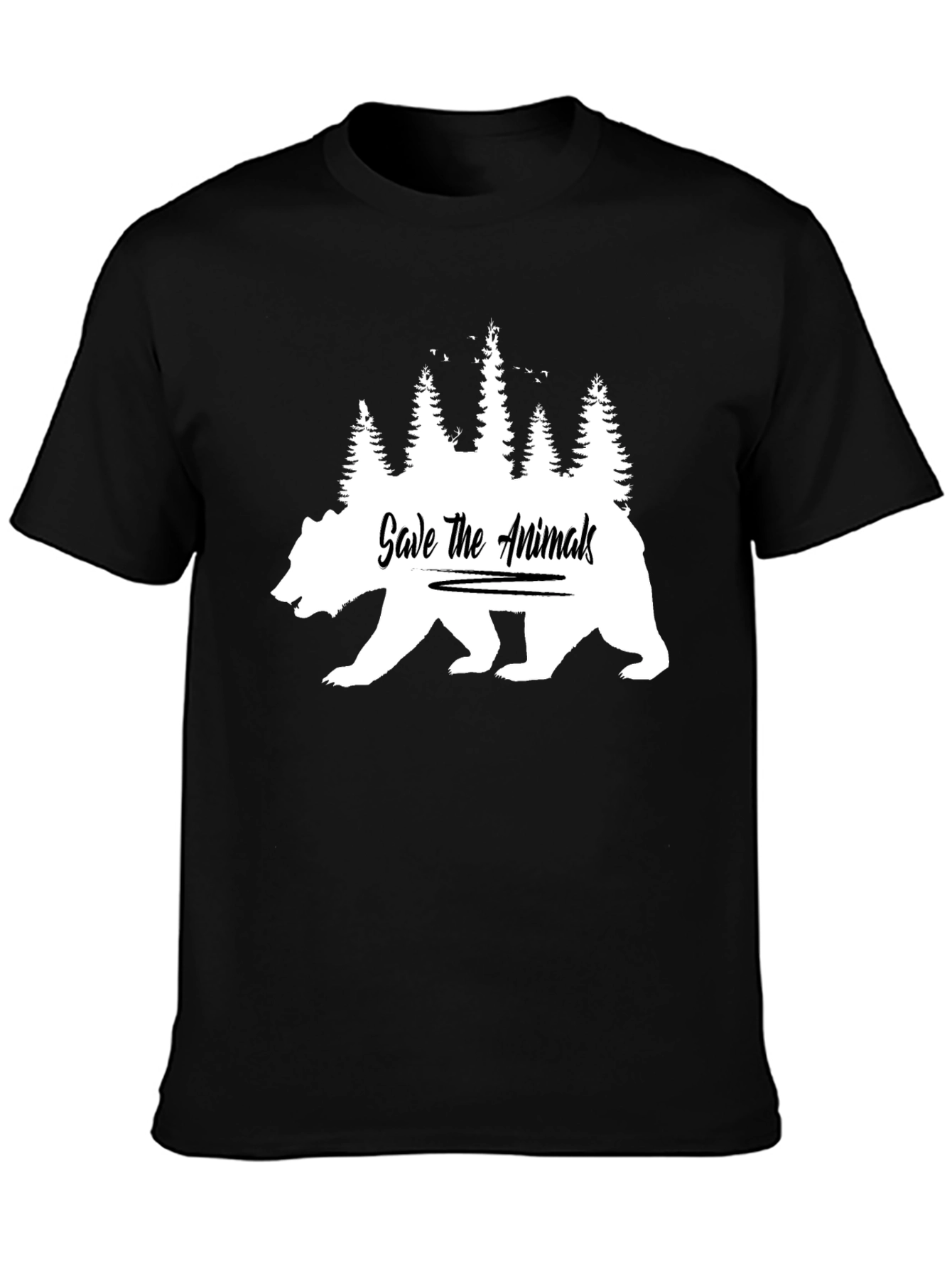 Save The Animals Bear Graphic Tee
