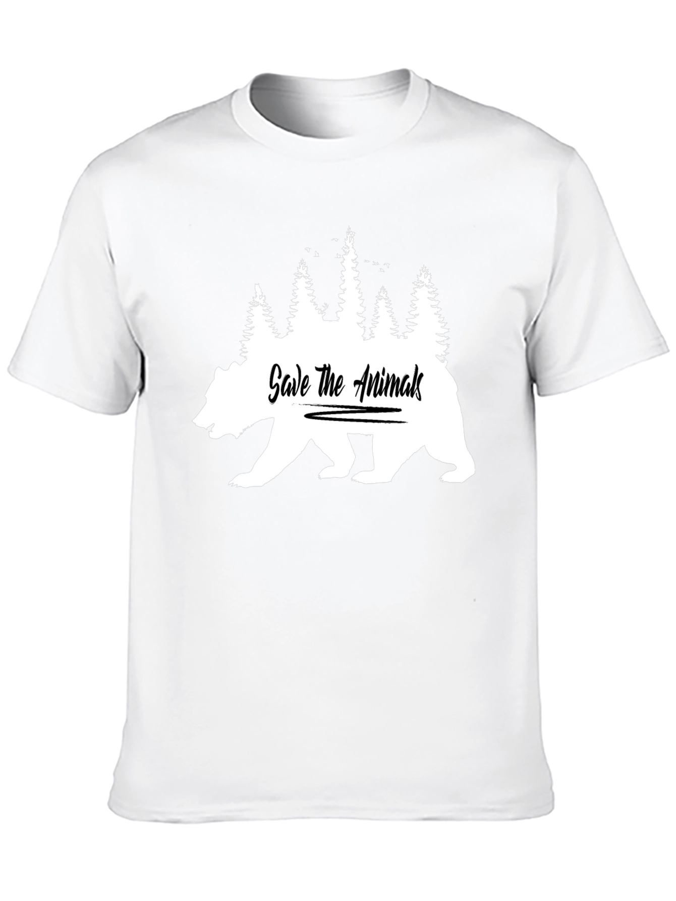 Save The Animals Bear Graphic Tee