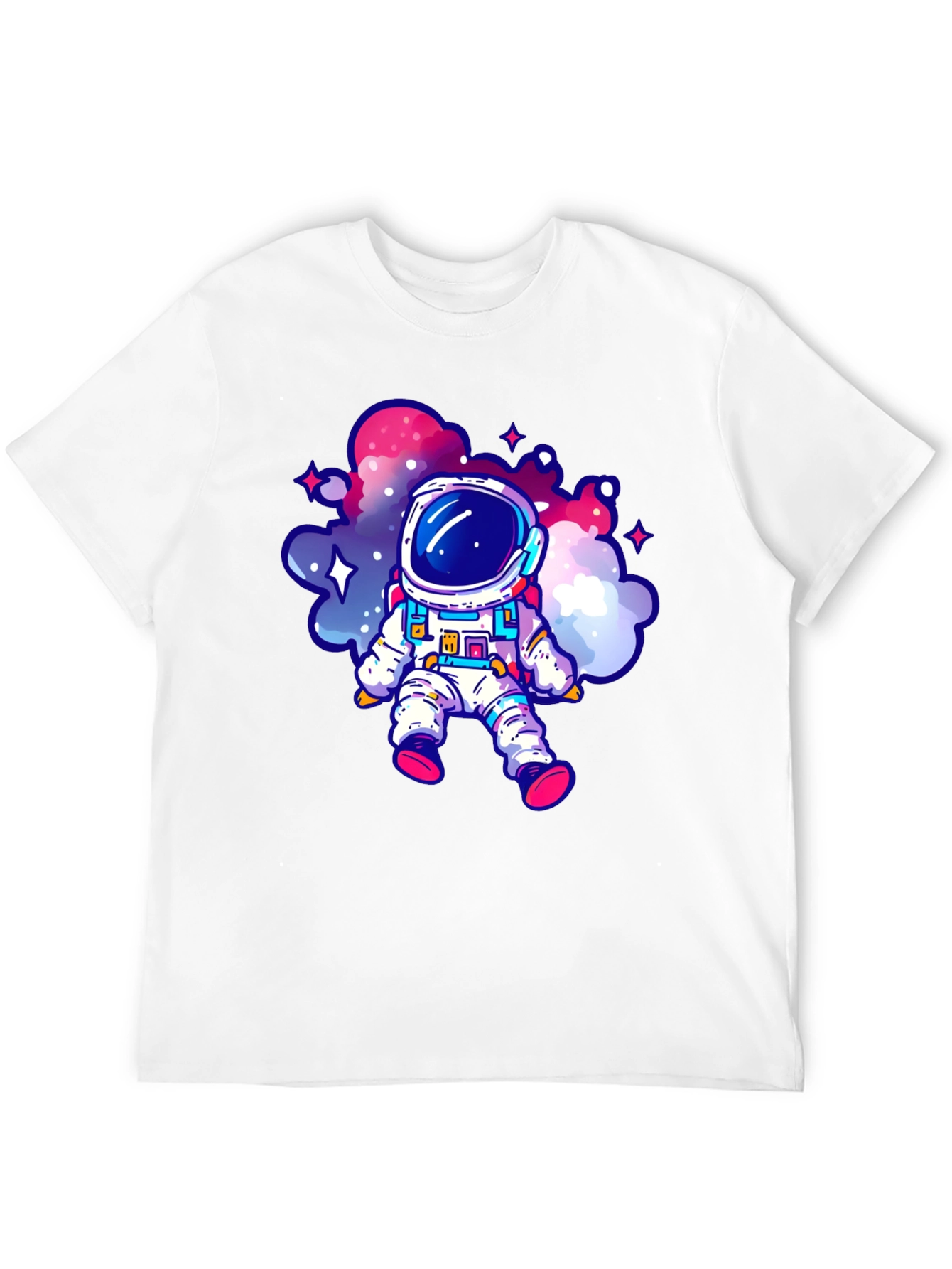 Astronaut Graphic Tee - Black Cotton Comfort