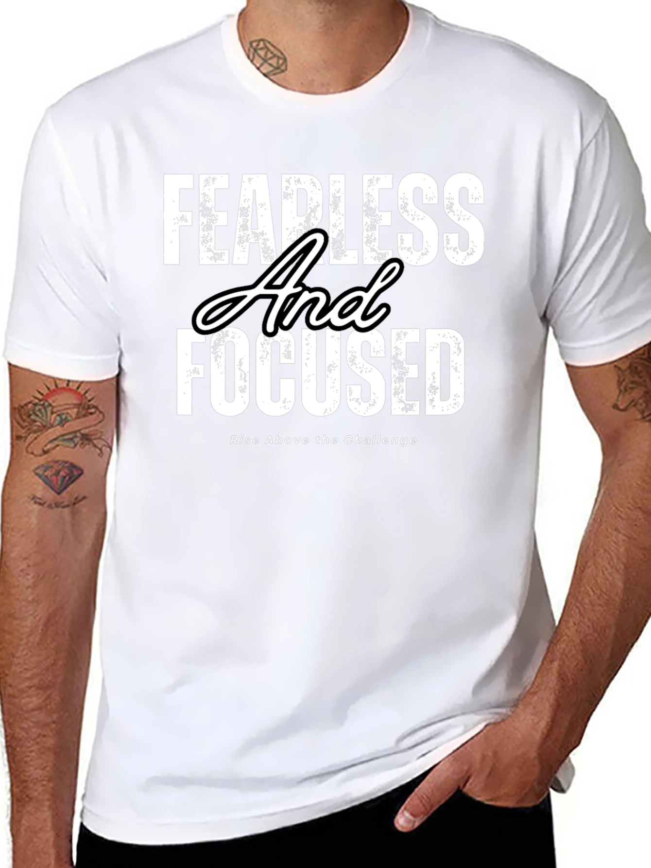 Fearless and Focused T-Shirt - Motivational Apparel