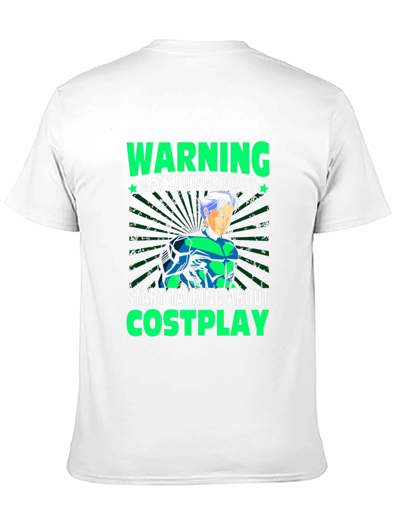 Warning May Spontaneously Talk Cosplay T-Shirt
