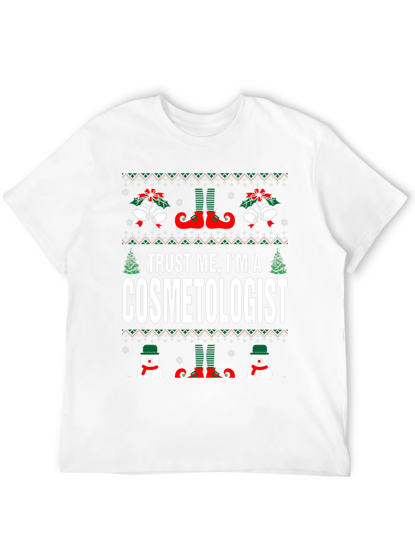 Cosmetologist Ugly Christmas T-Shirt