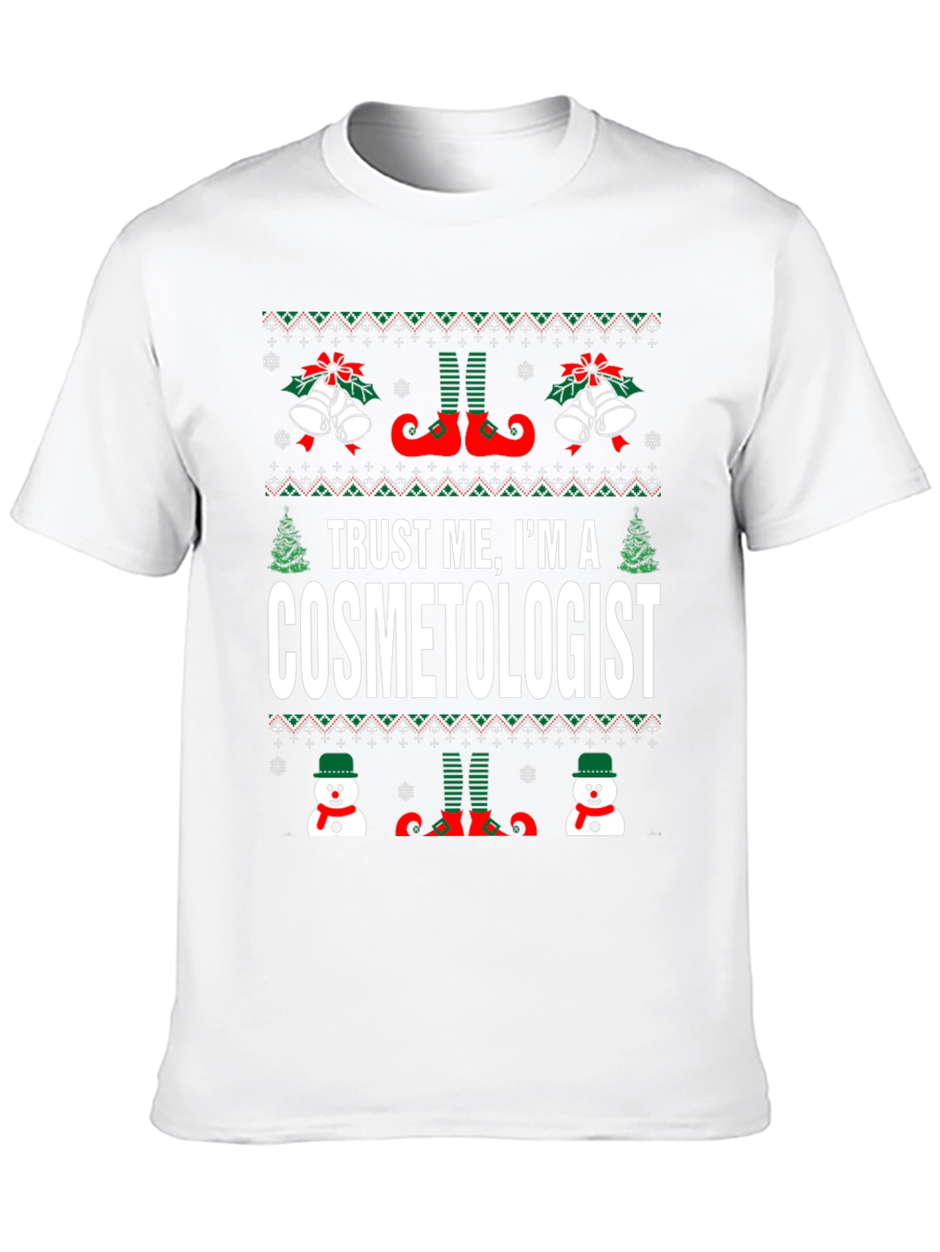 Cosmetologist Ugly Christmas T-Shirt