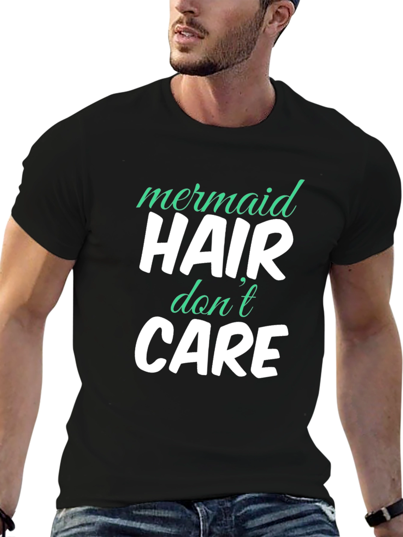 Mermaid Hair Dont Care Graphic T-Shirt