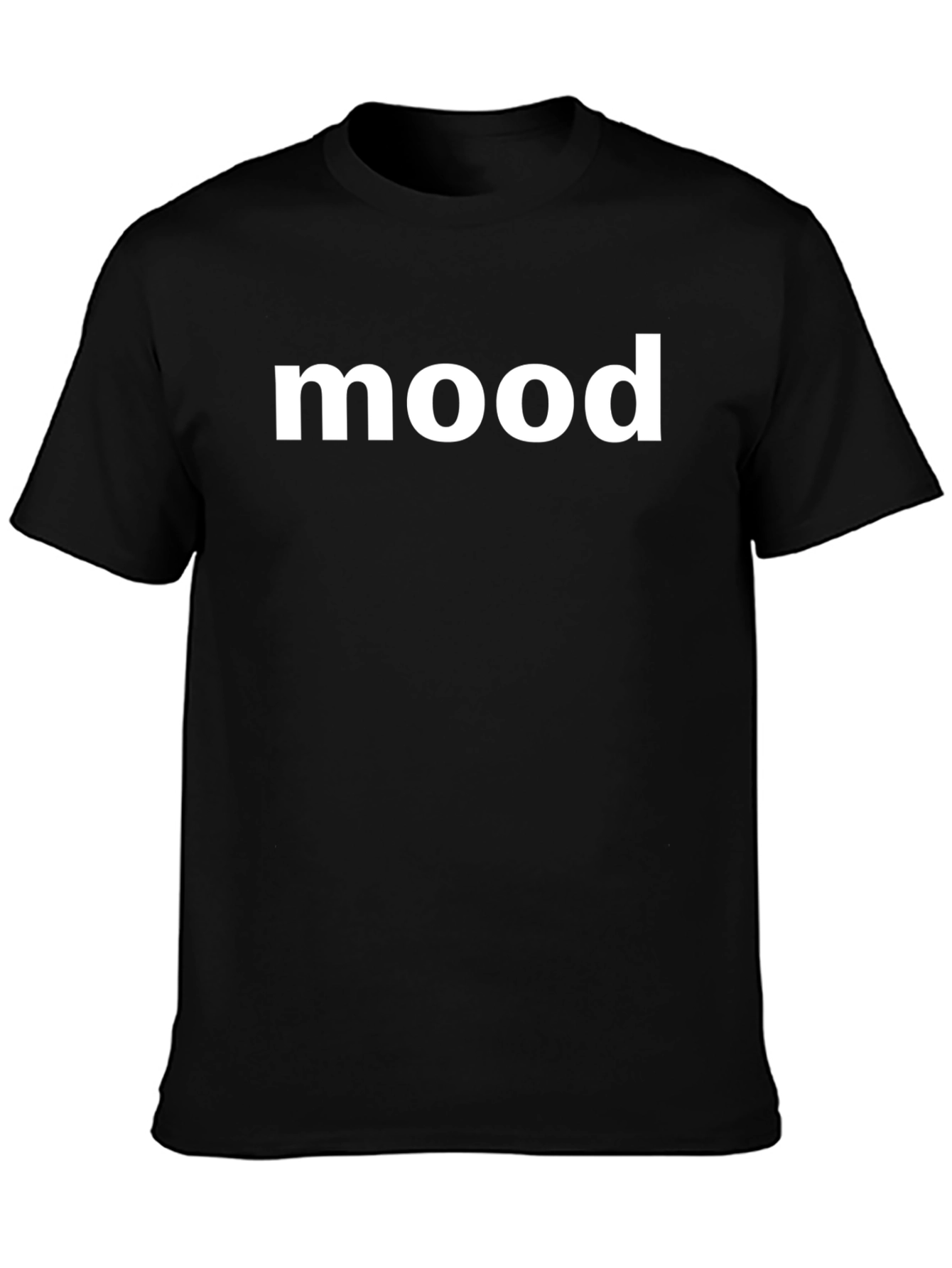 Mood Graphic Tee - Black Cotton T-Shirt