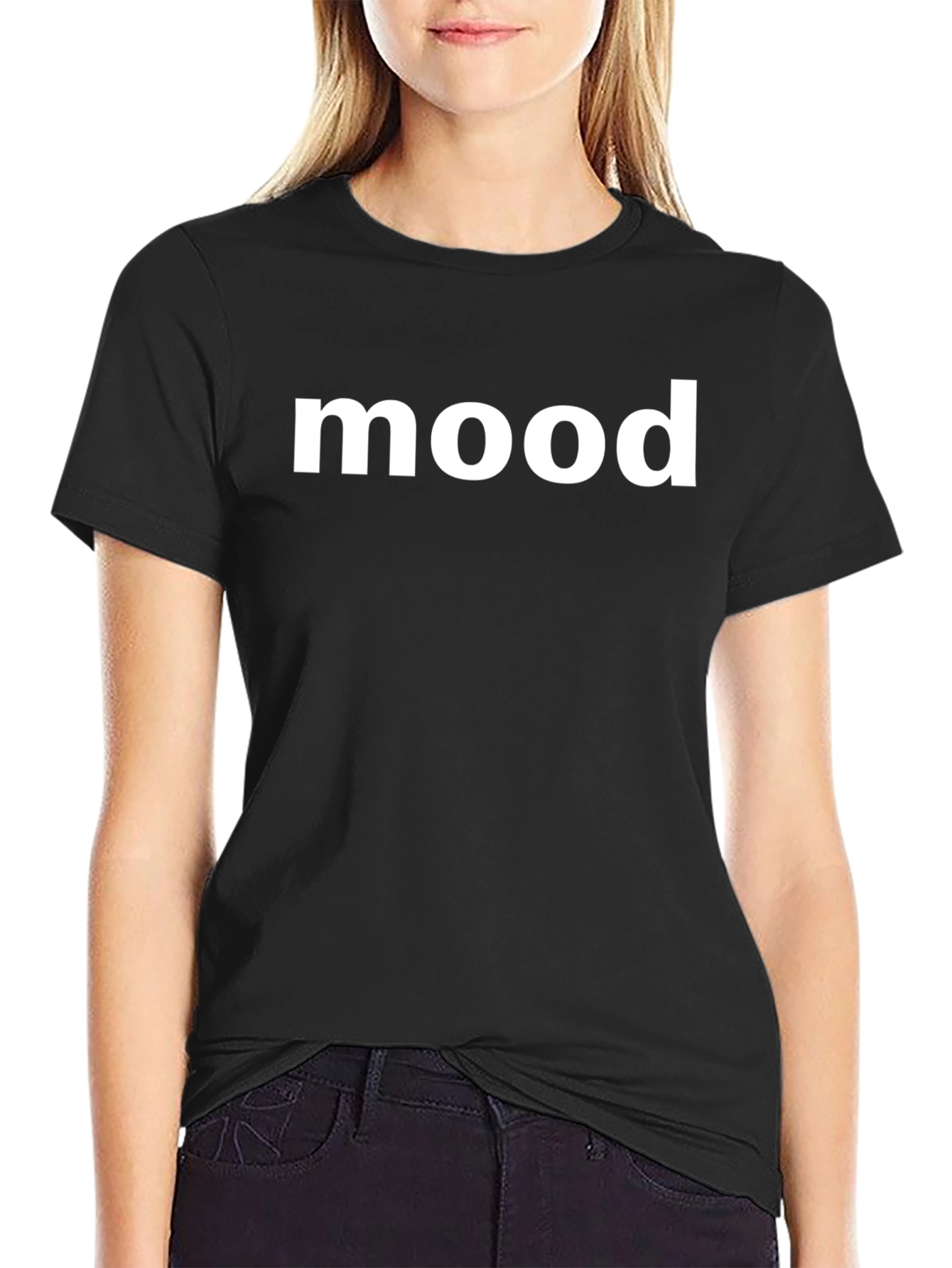 Mood Graphic Tee - Black Cotton T-Shirt