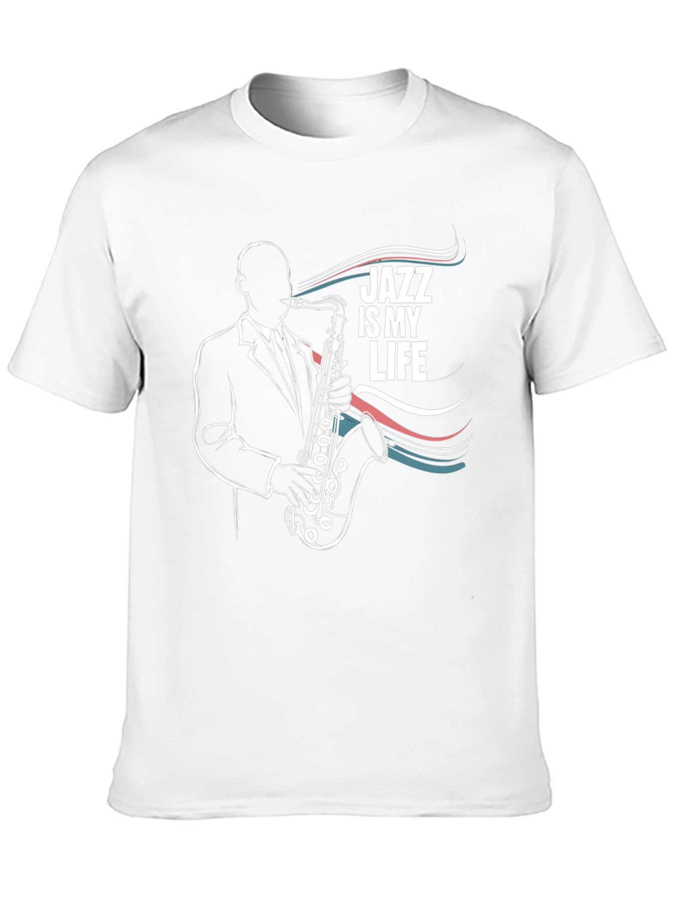 Jazz is My Life T-Shirt: Saxophone Player Graphic Tee