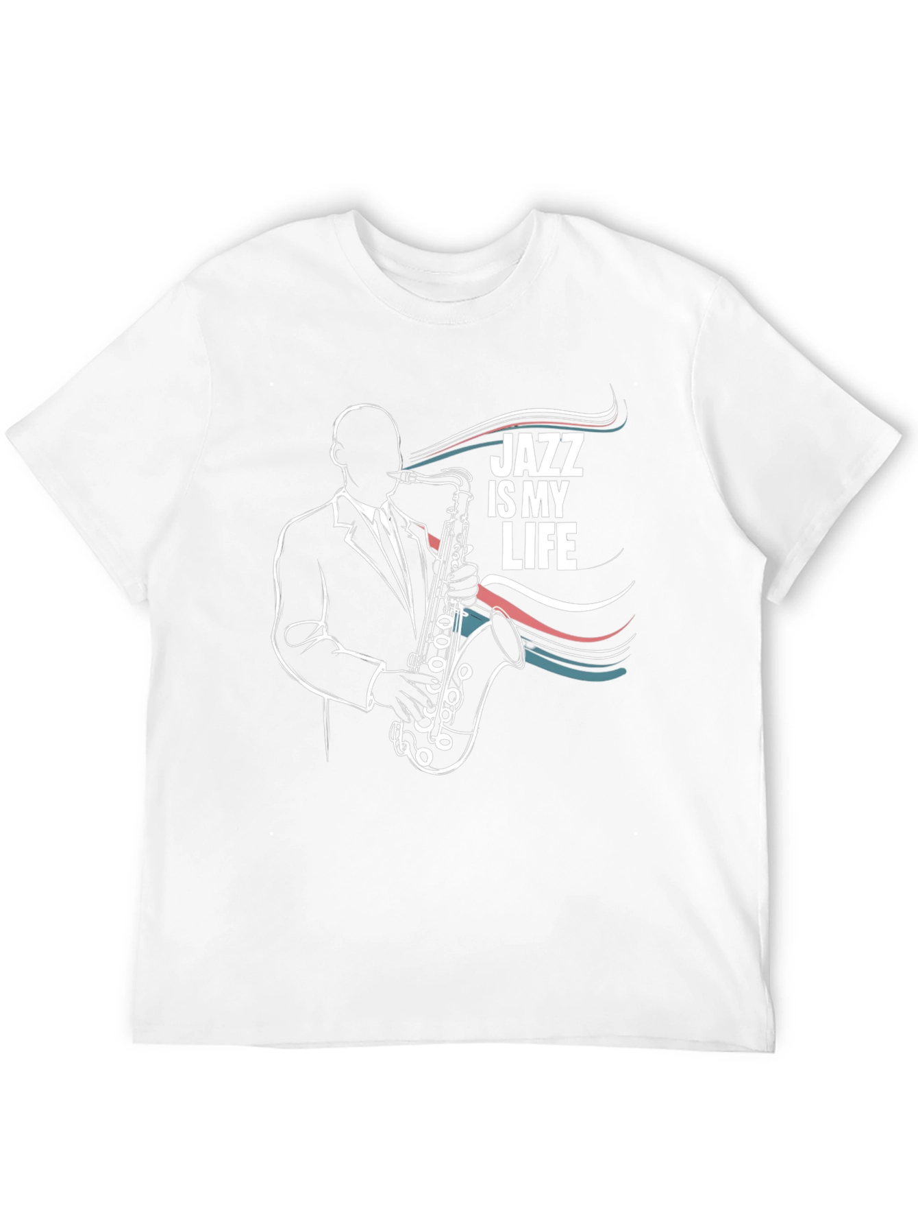 Jazz is My Life T-Shirt: Saxophone Player Graphic Tee