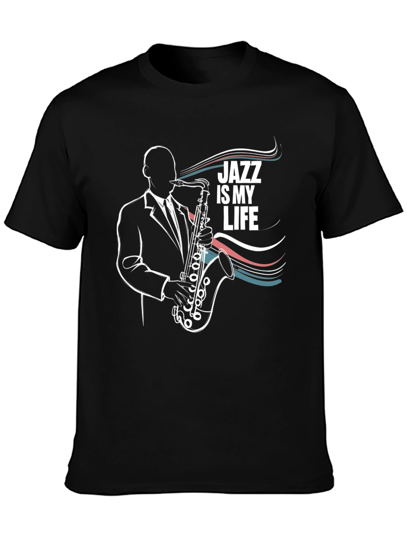 Jazz is My Life T-Shirt: Saxophone Player Graphic Tee