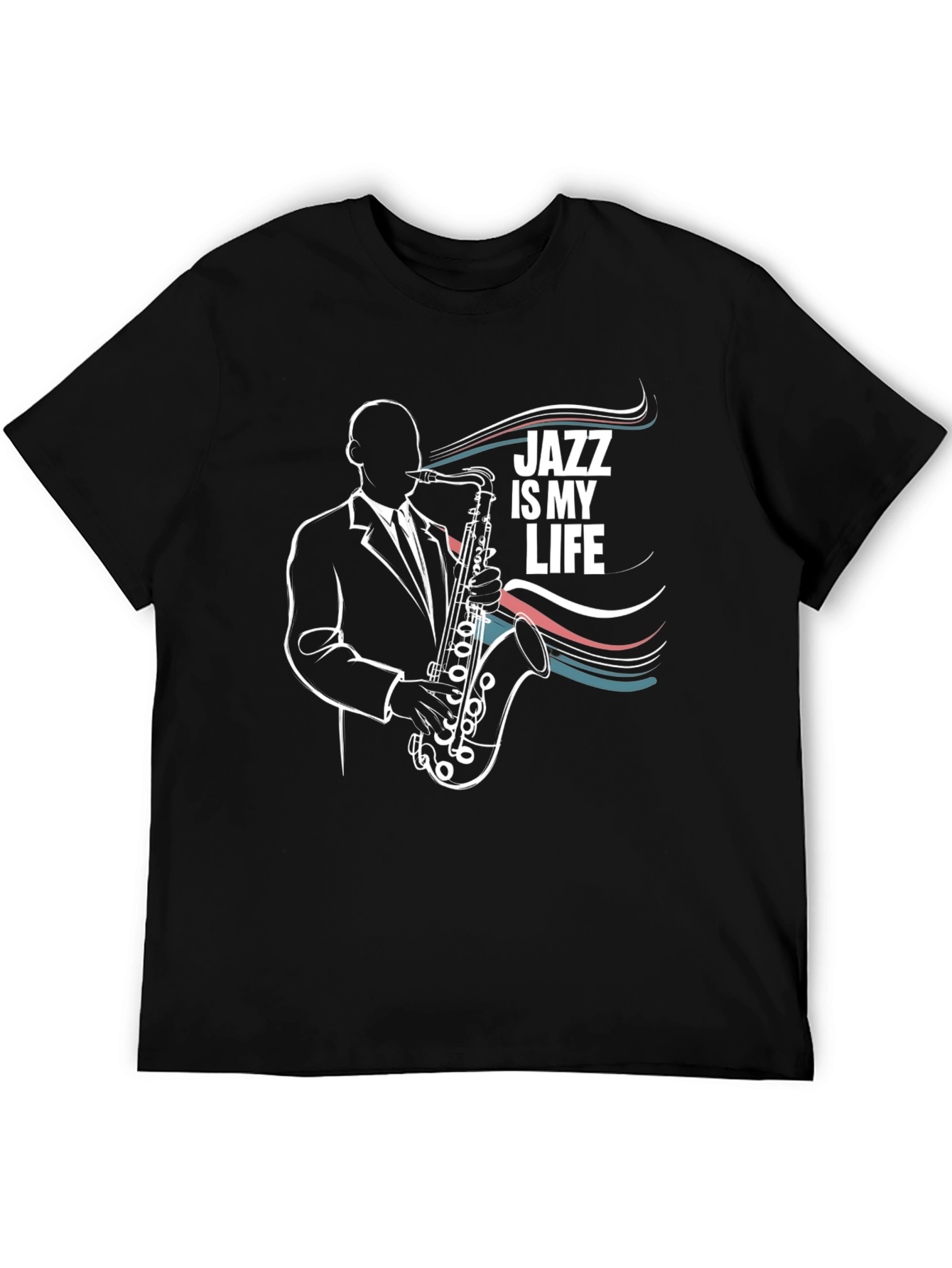 Jazz is My Life T-Shirt: Saxophone Player Graphic Tee