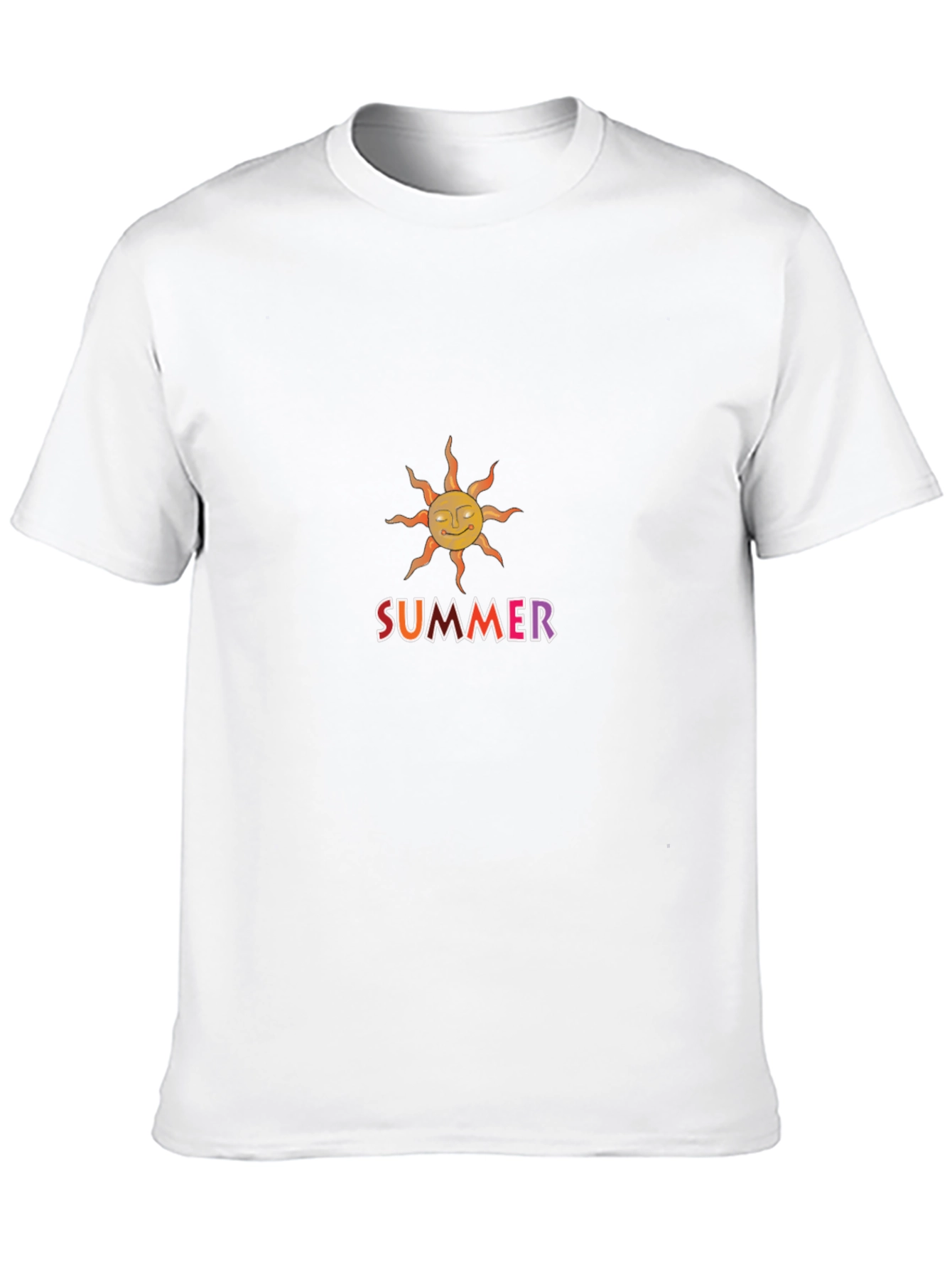 Summer Sun Graphic Tee - Black Cotton Blend