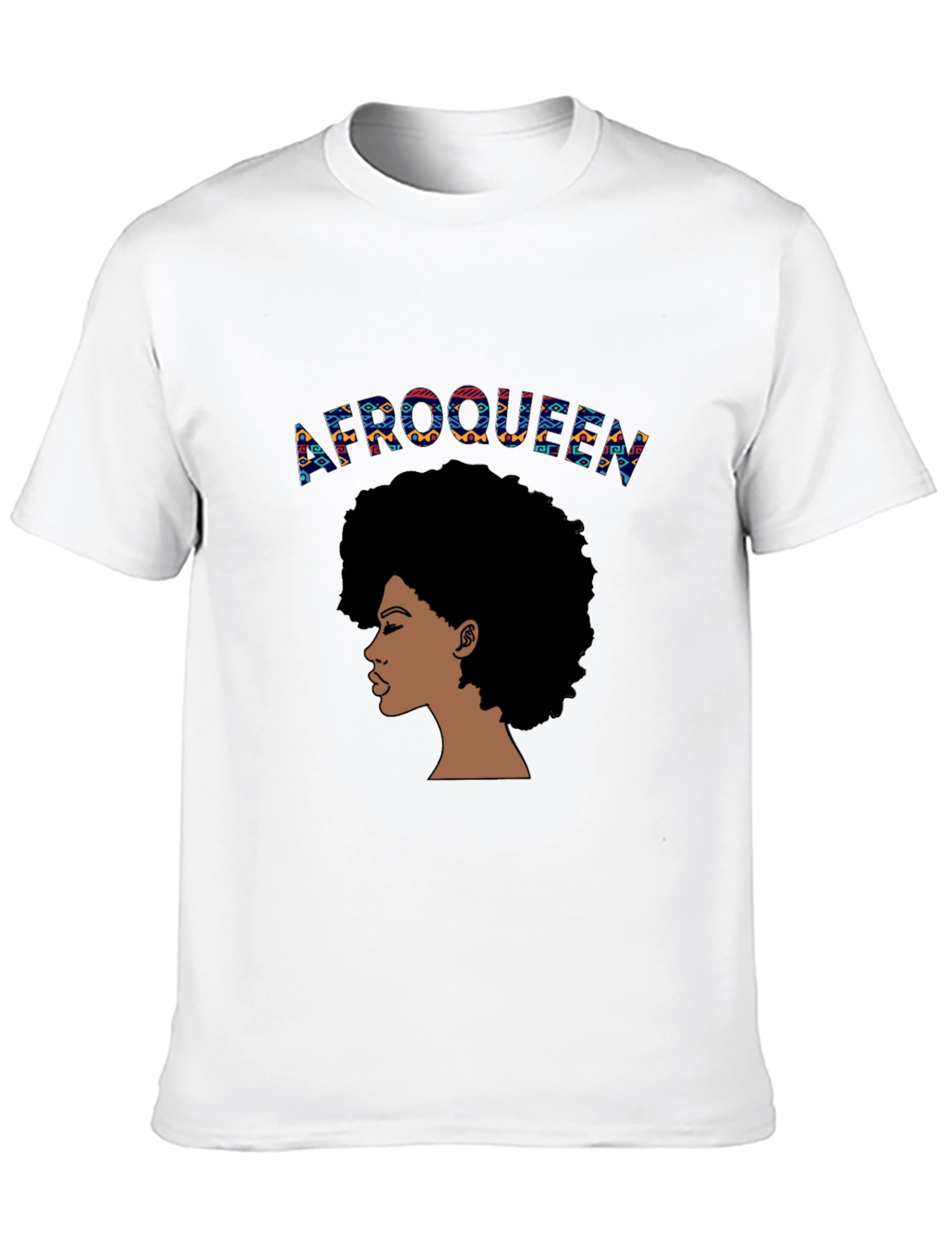 Afro Queen Graphic T-Shirt - Black