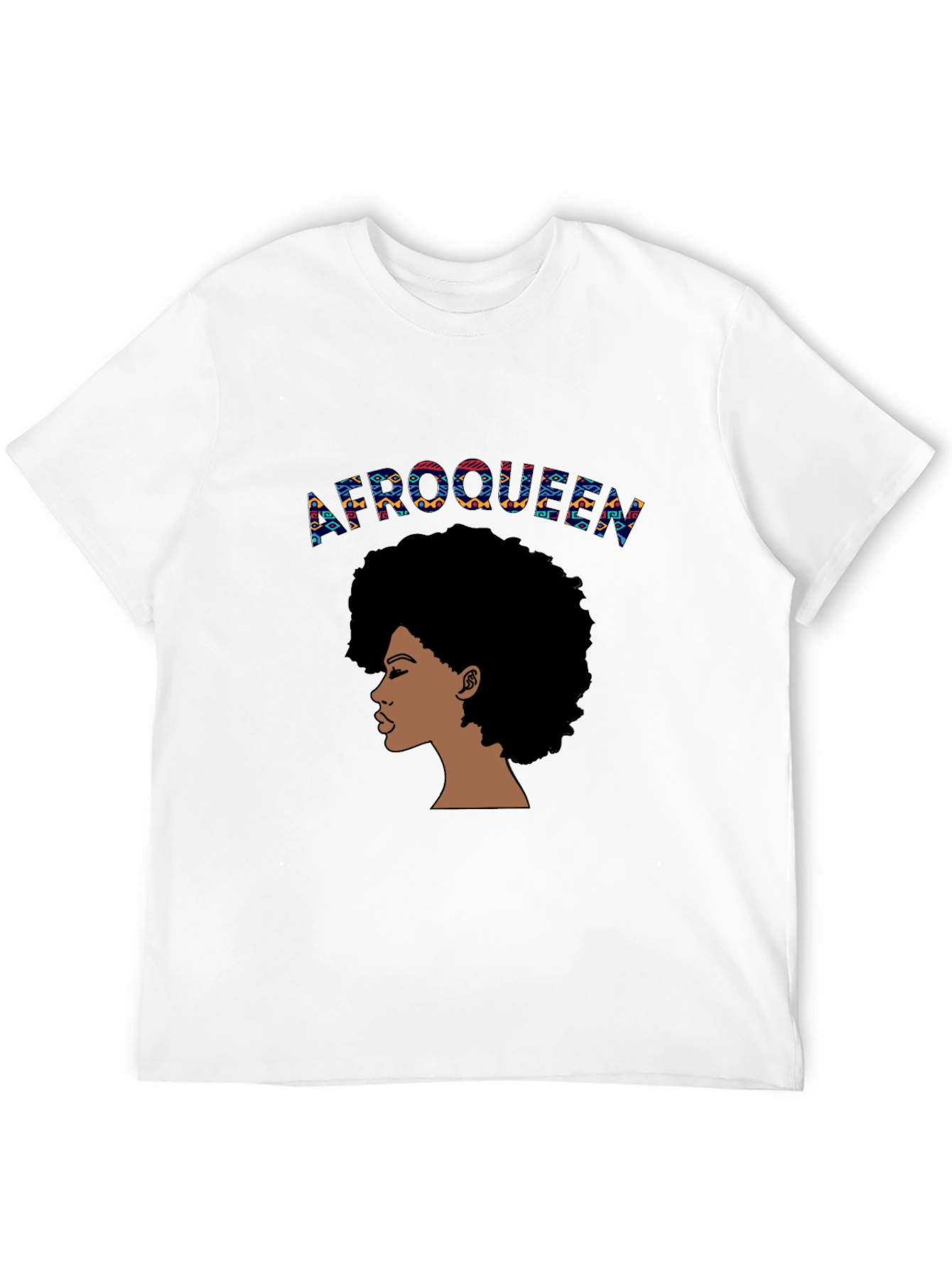 Afro Queen Graphic T-Shirt - Black