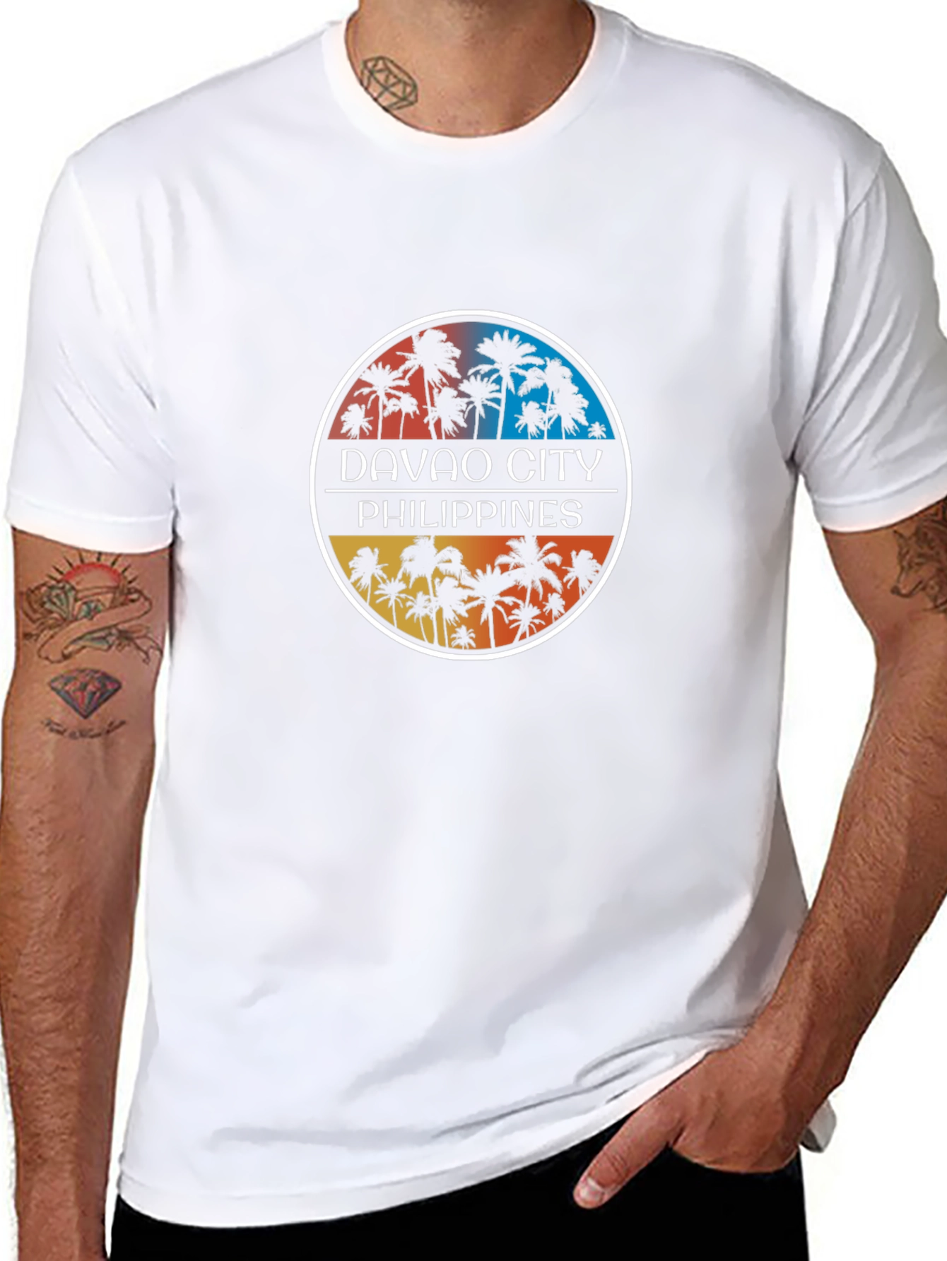 Davao City Philippines Palm Tree T-Shirt