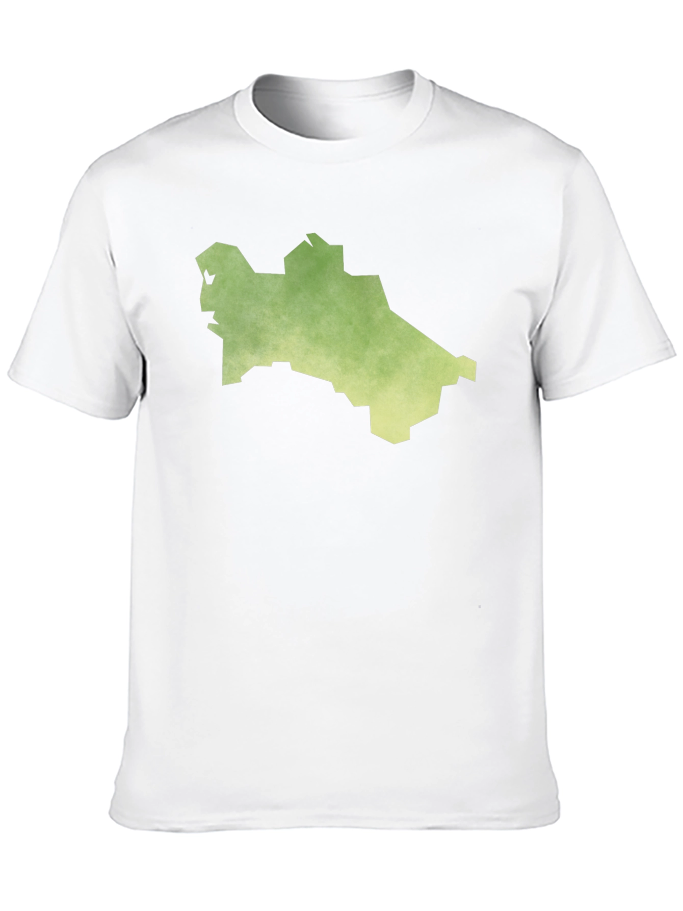 Turkmenistan Map T-Shirt - Black Cotton Tee