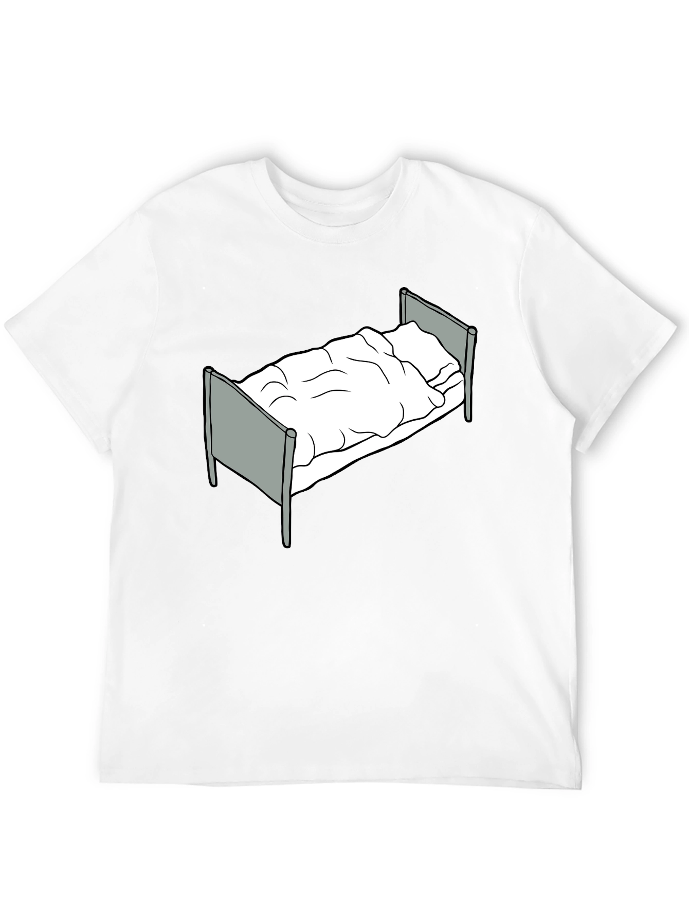 Bed Graphic T-Shirt - Relaxed Fit Black Tee