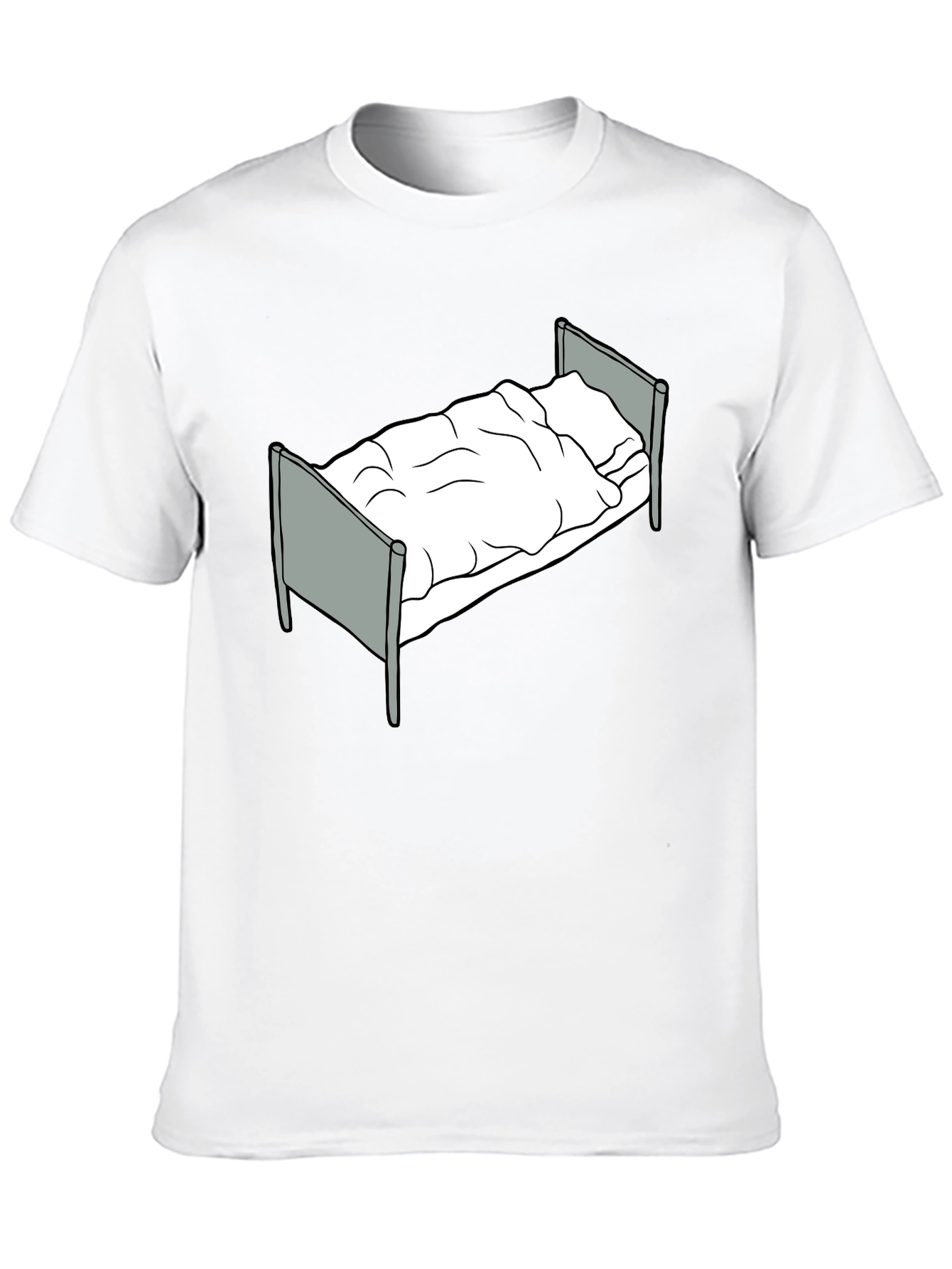 Bed Graphic T-Shirt - Relaxed Fit Black Tee
