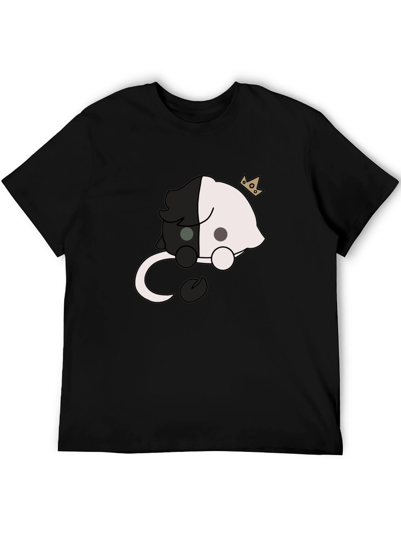 Black & White Crown Bear Graphic Tee
