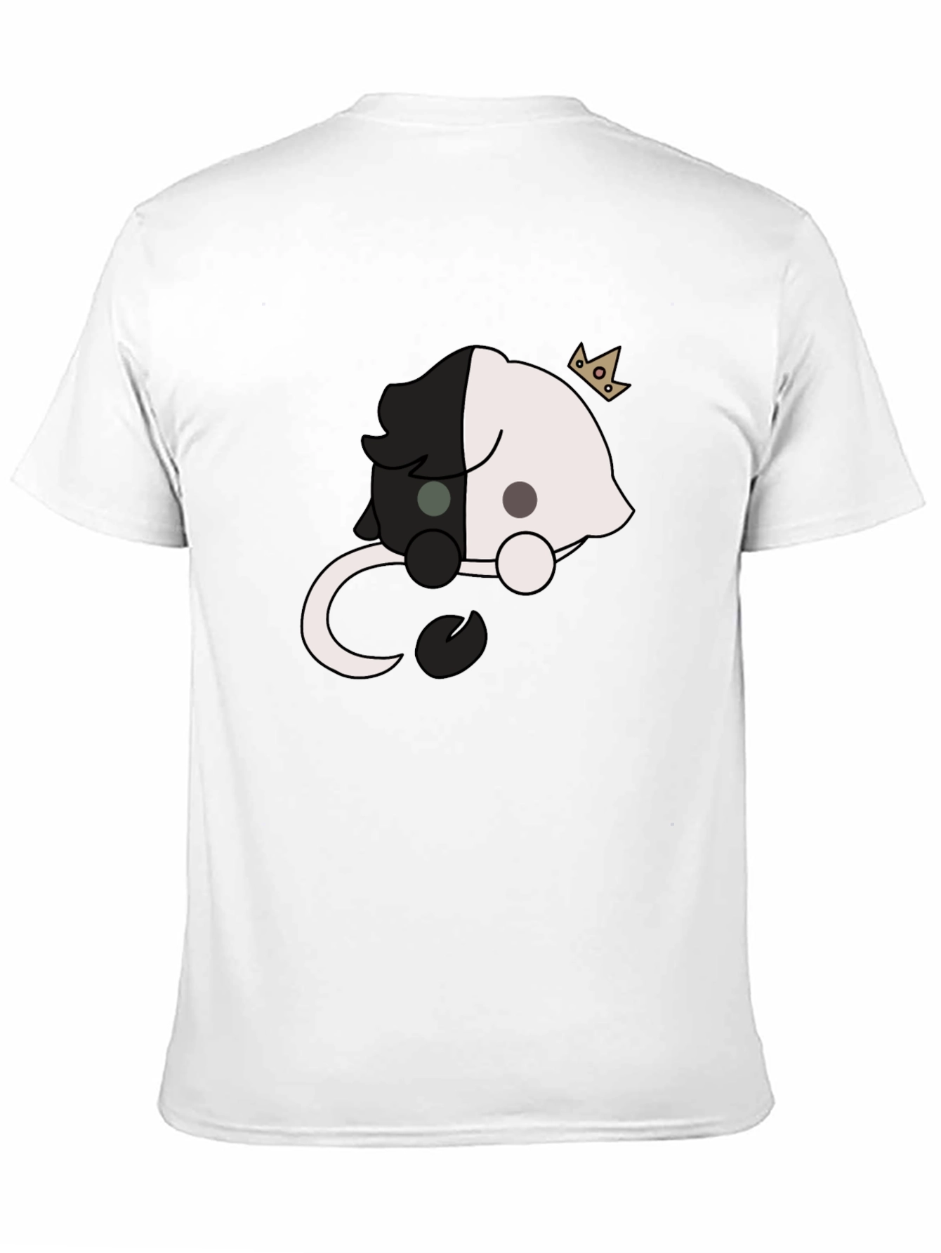 Black & White Crown Bear Graphic Tee