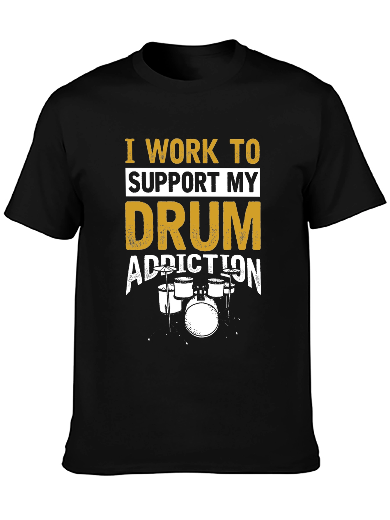 Drum Addiction Black T-Shirt