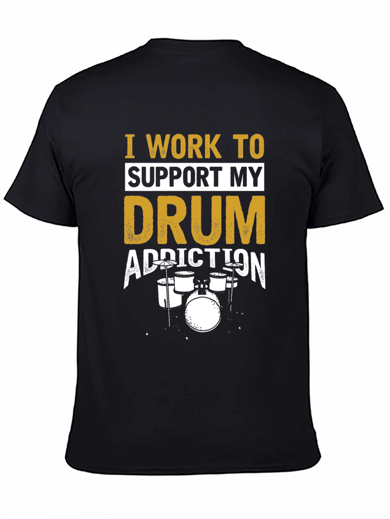 Drum Addiction Black T-Shirt