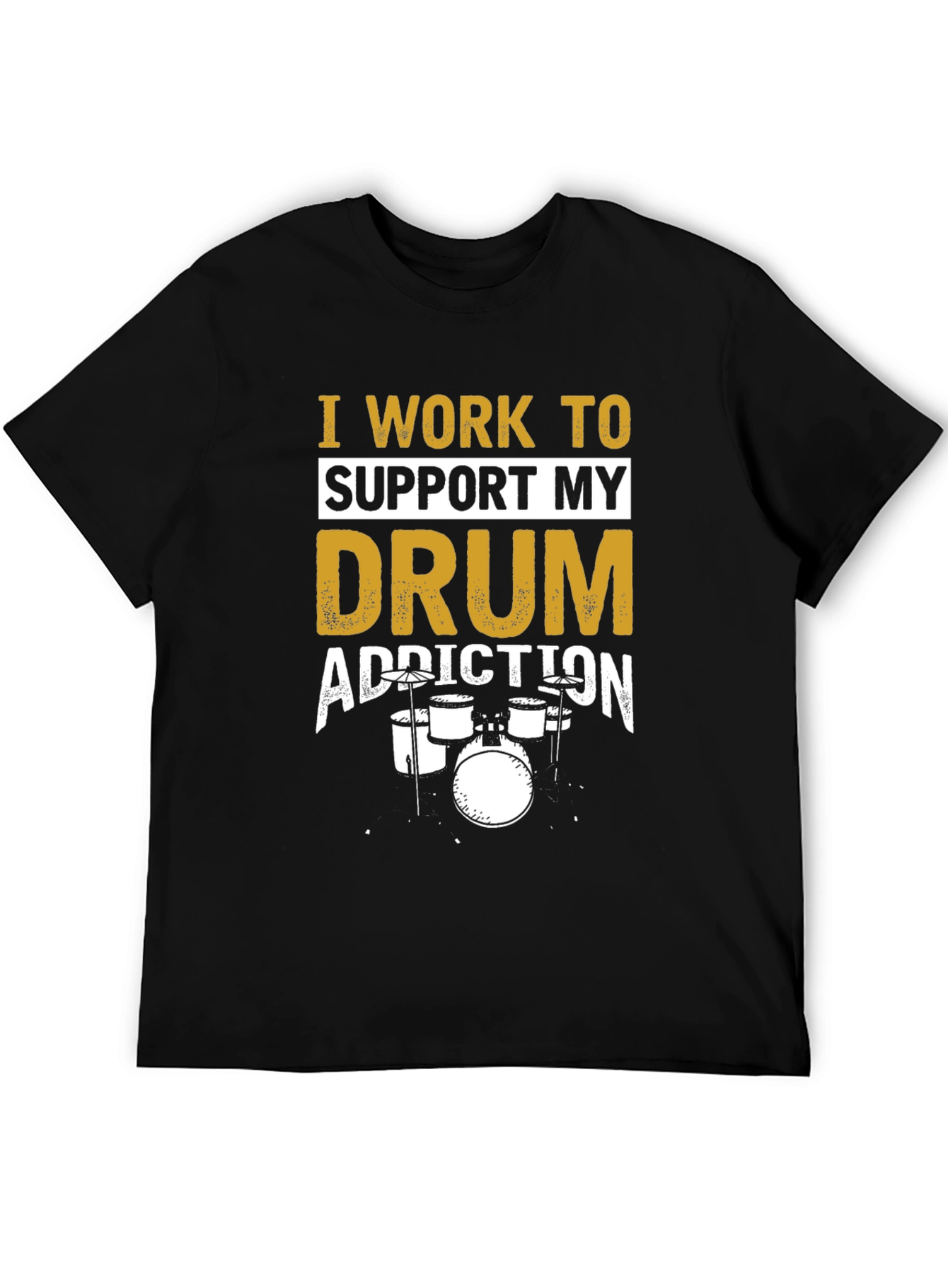 Drum Addiction Black T-Shirt