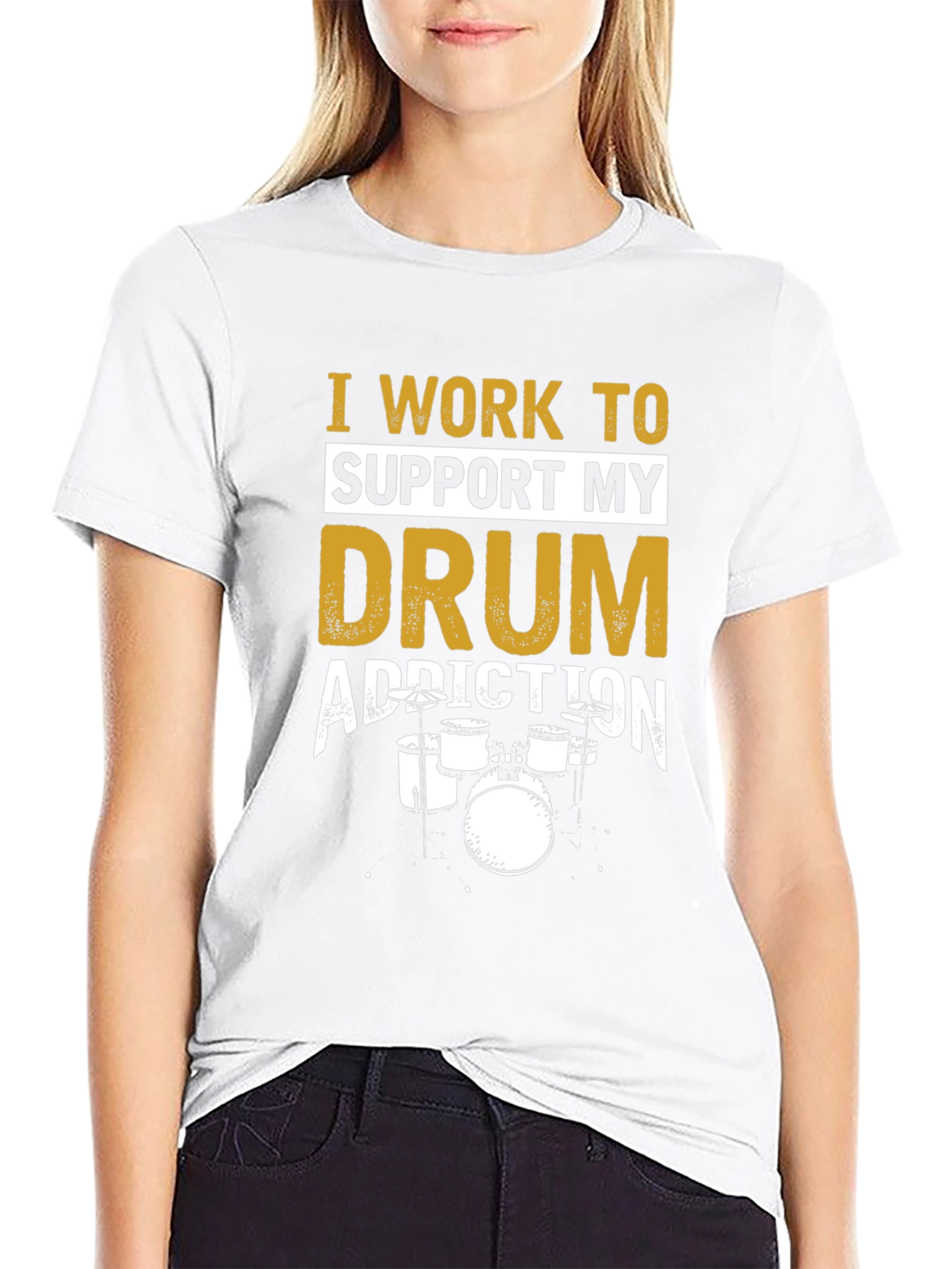 Drum Addiction Black T-Shirt
