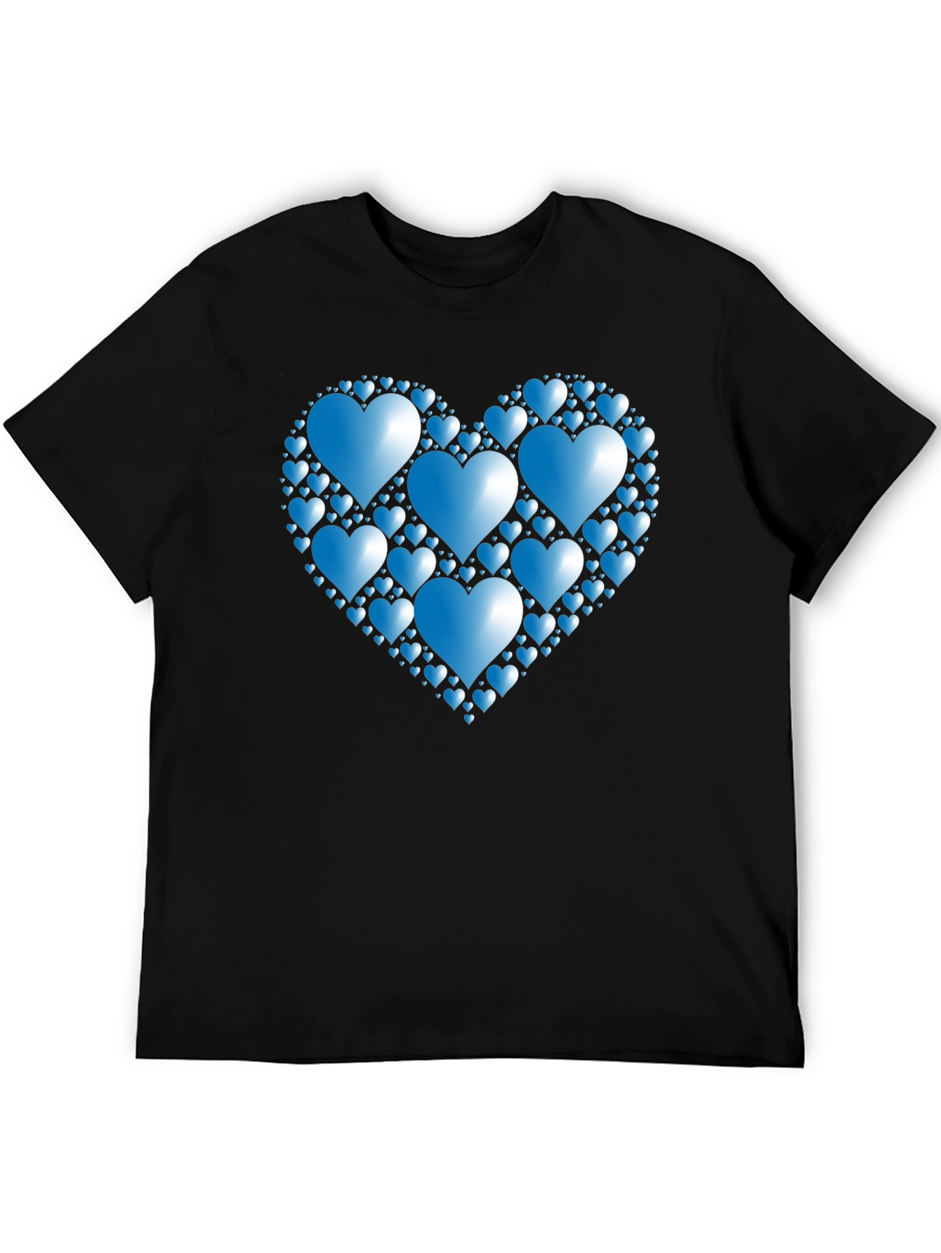 Heart of Hearts Graphic Tee - Black Casual Shirt