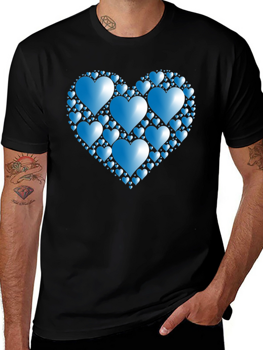 Heart of Hearts Graphic Tee - Black Casual Shirt
