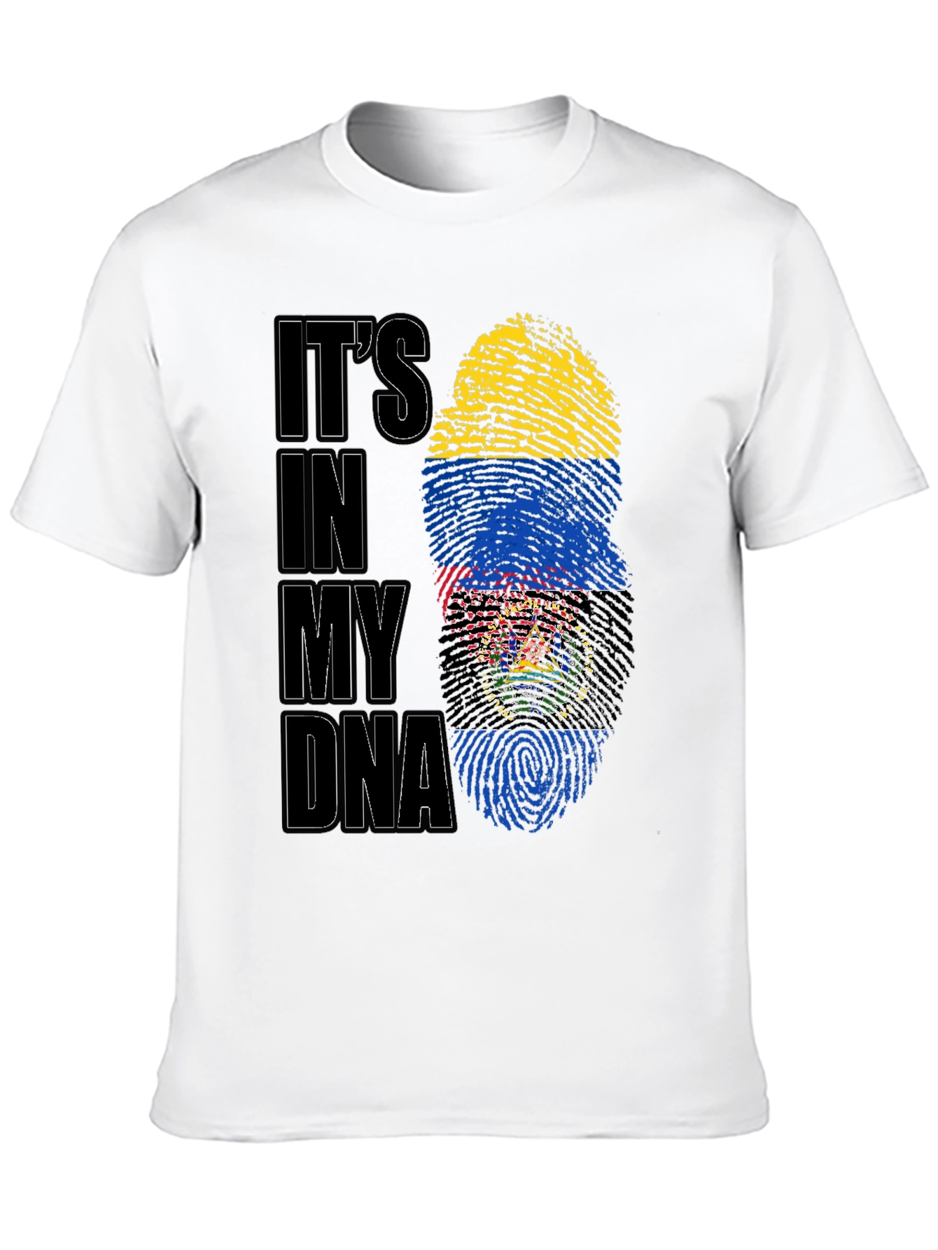 Its in my DNA Colombia & Bolivia Flag T-Shirt