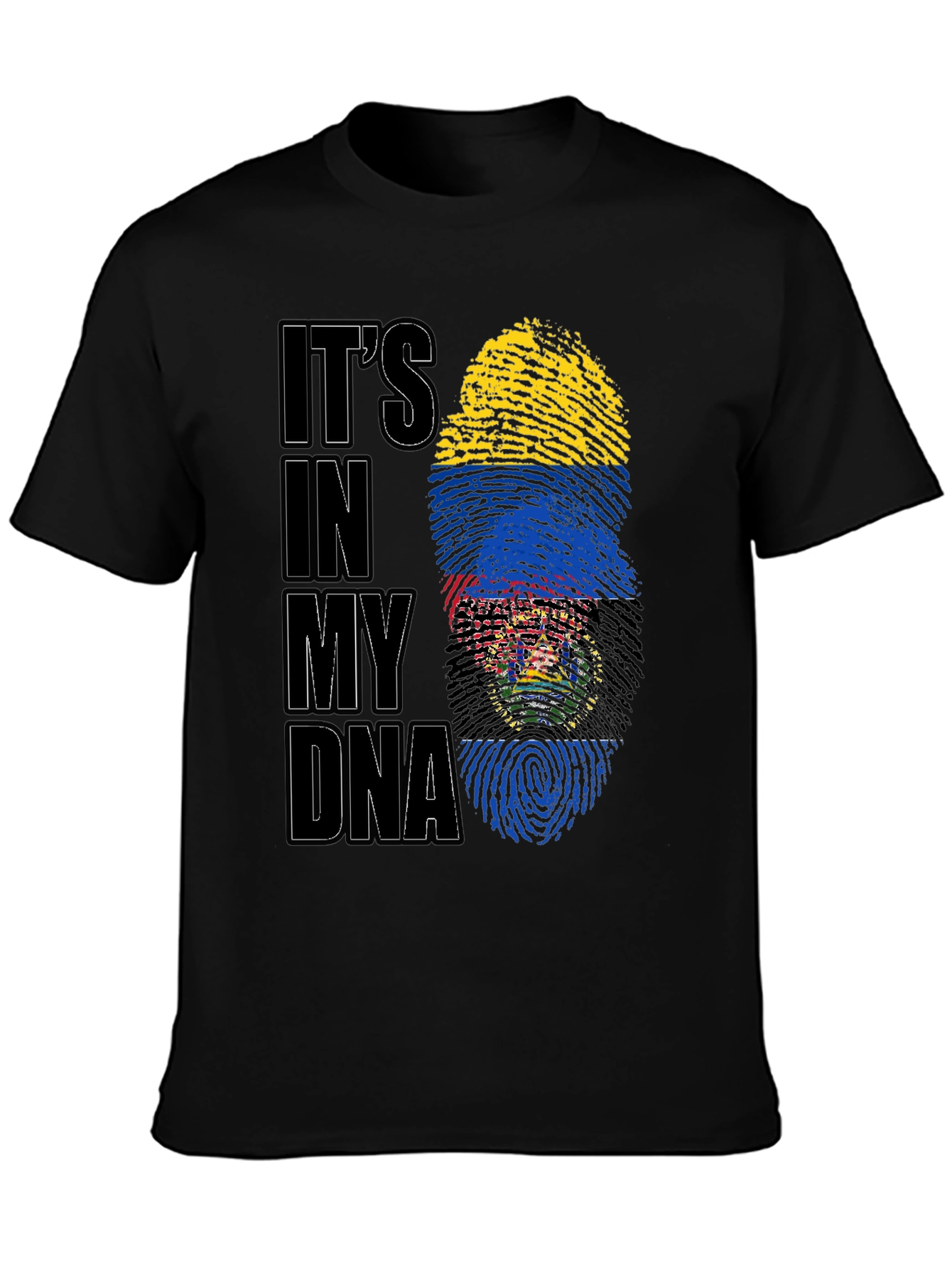 Its in my DNA Colombia & Bolivia Flag T-Shirt