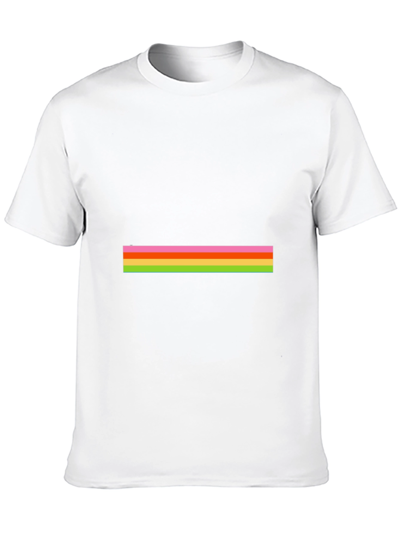 Striped Graphic Tee - Casual Black T-Shirt