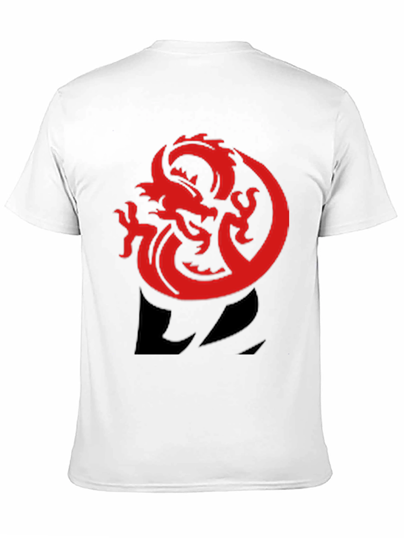 Red Dragon Graphic Tee - Bold Black T-Shirt
