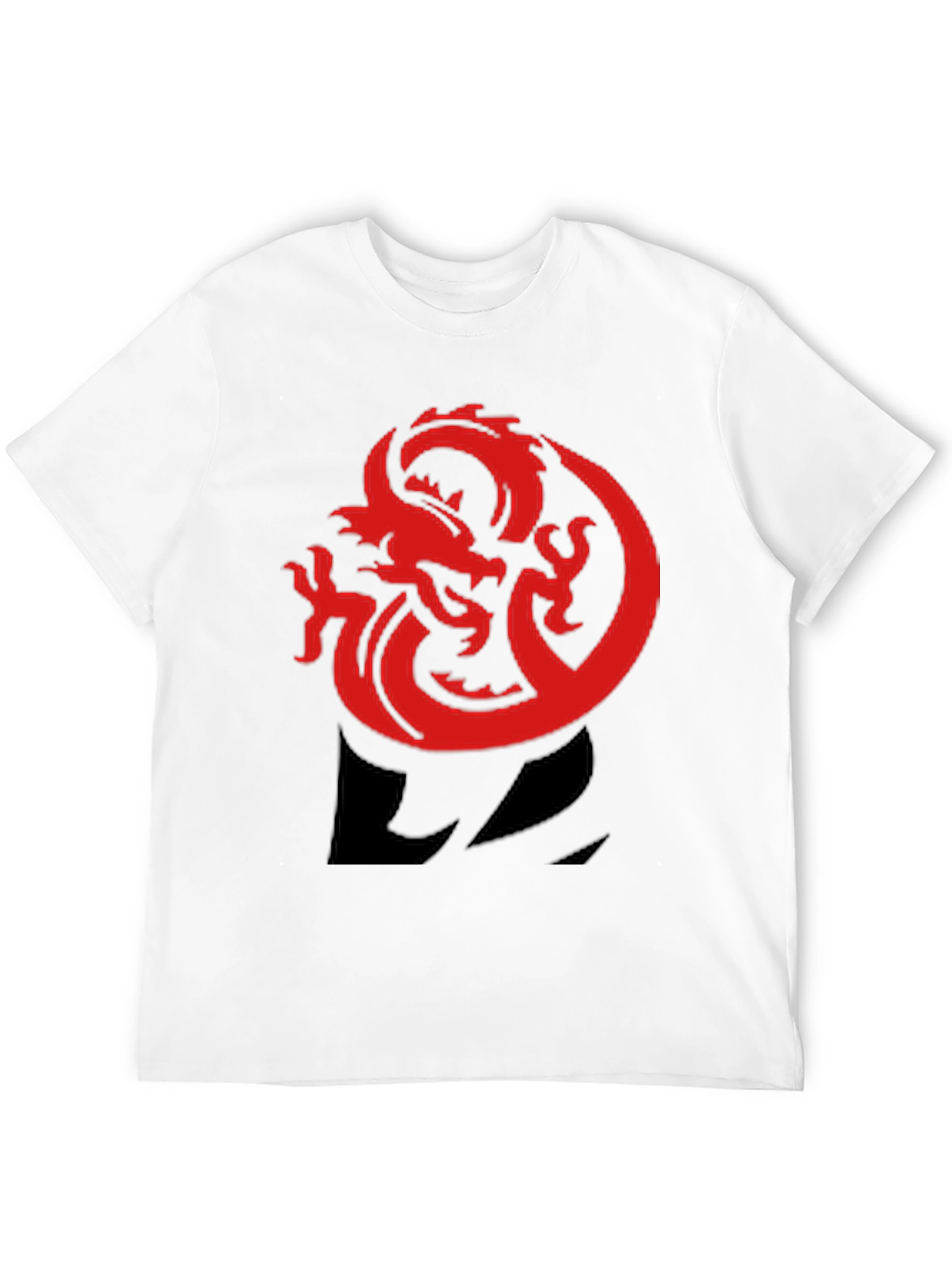 Red Dragon Graphic Tee - Bold Black T-Shirt