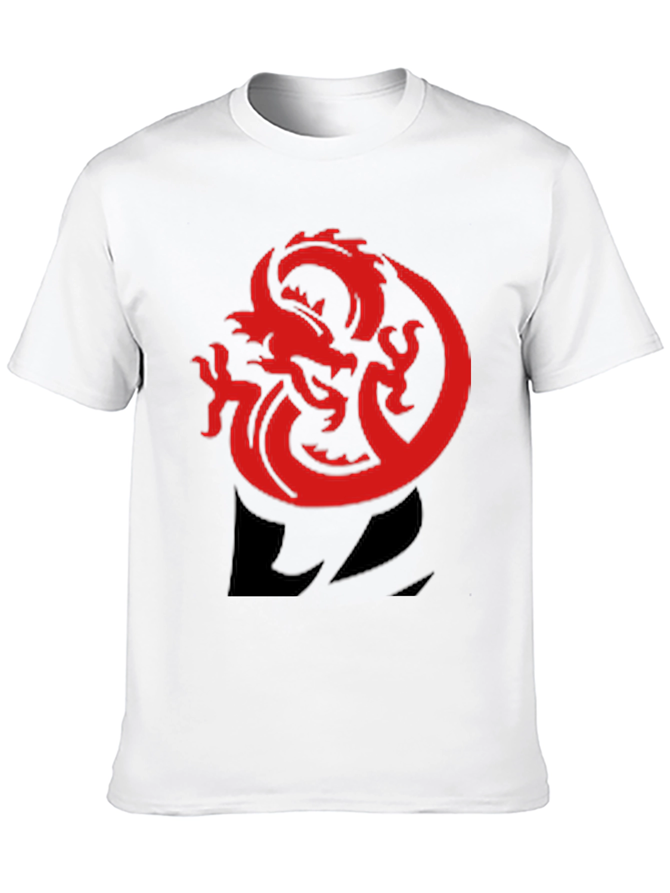Red Dragon Graphic Tee - Bold Black T-Shirt
